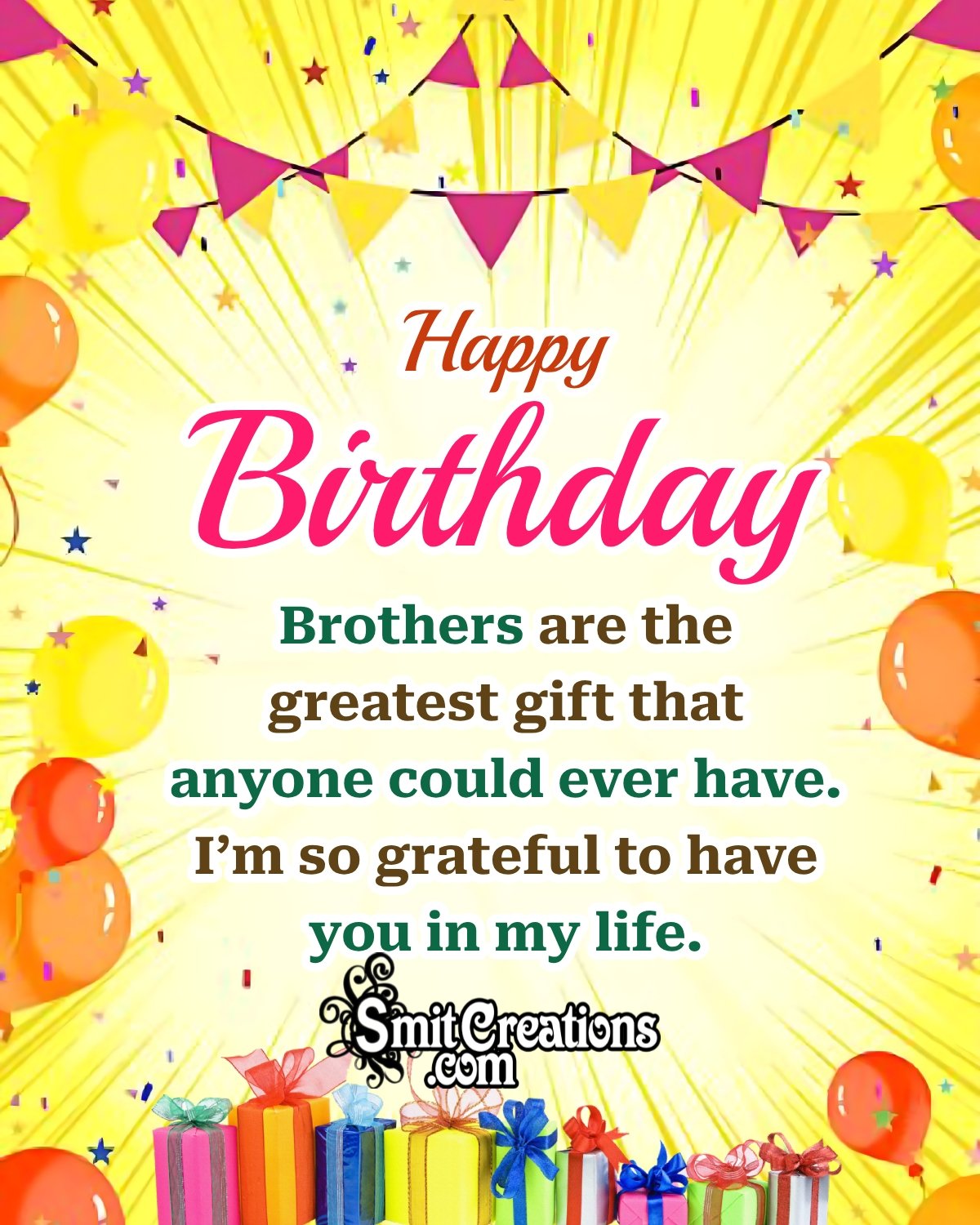 Happy Birthday Quote For Brother