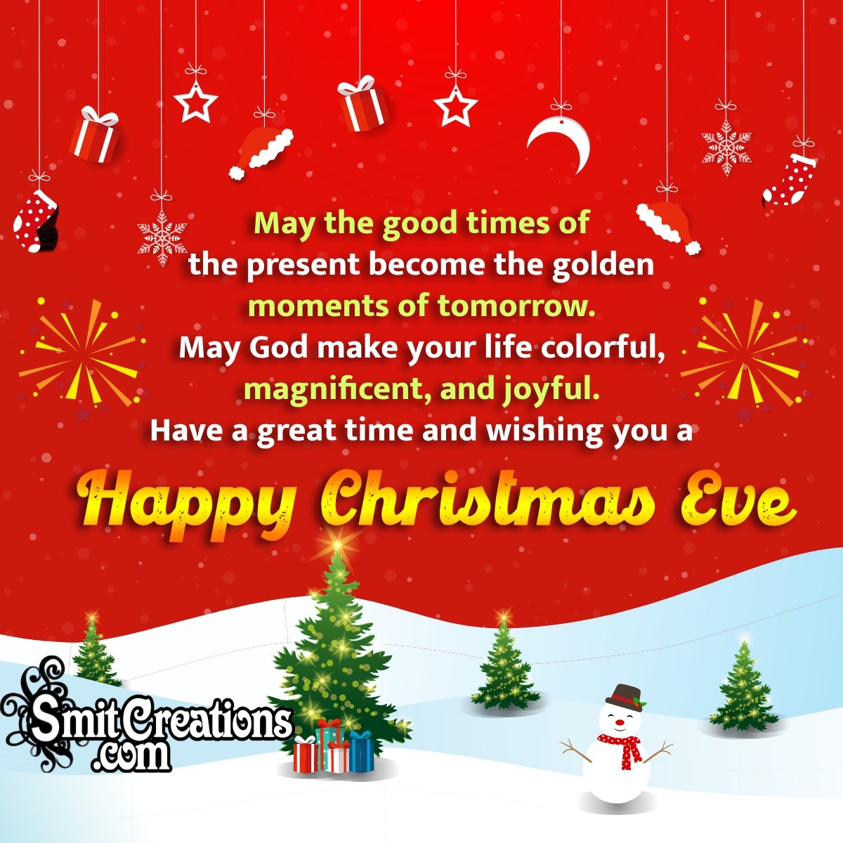 Happy Christmas Eve Message Photo