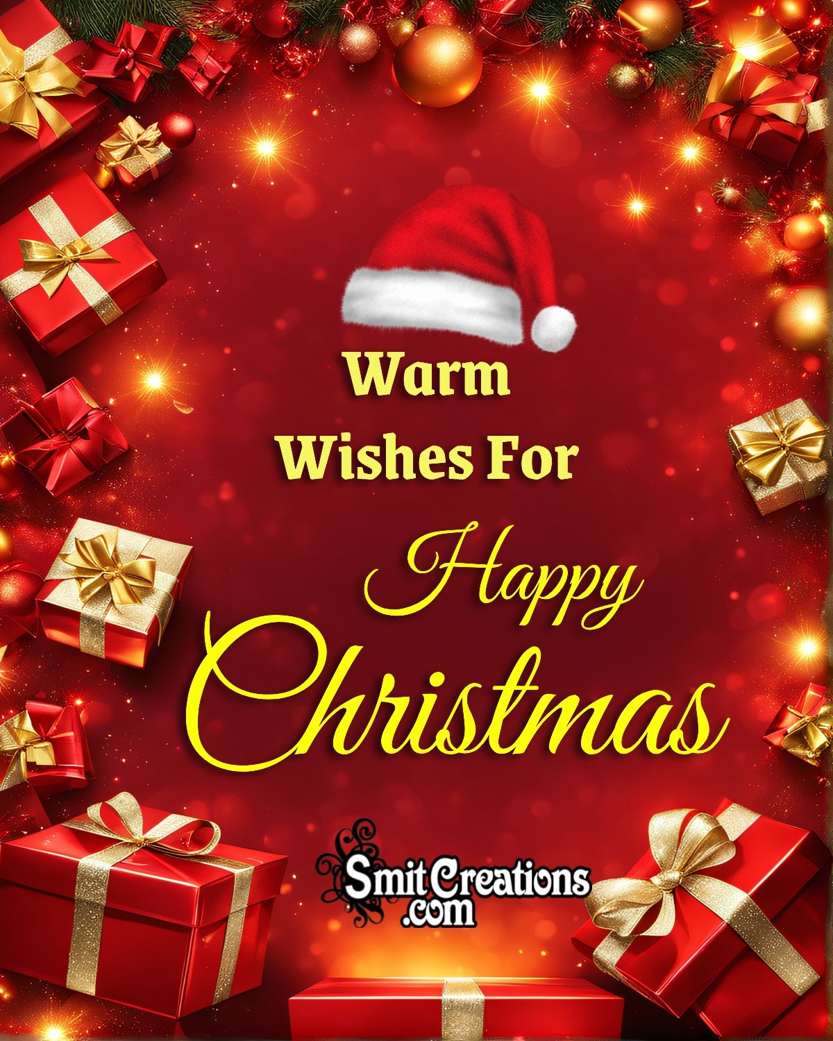 Warm Wishes For Happy Christmas