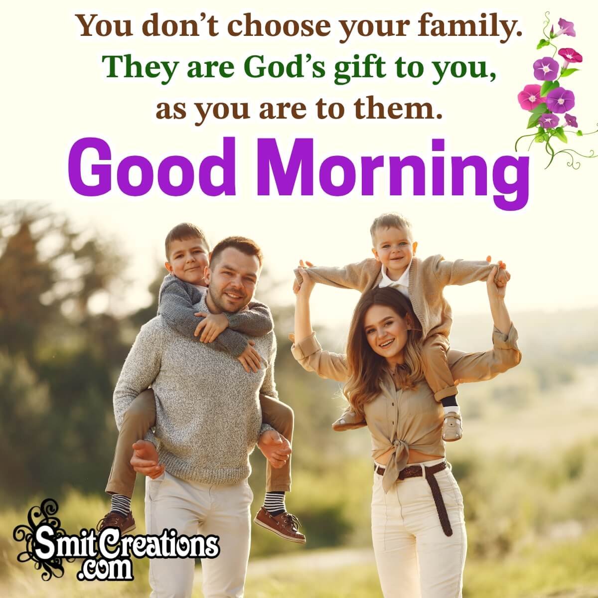 Good Morning God Quote On Family