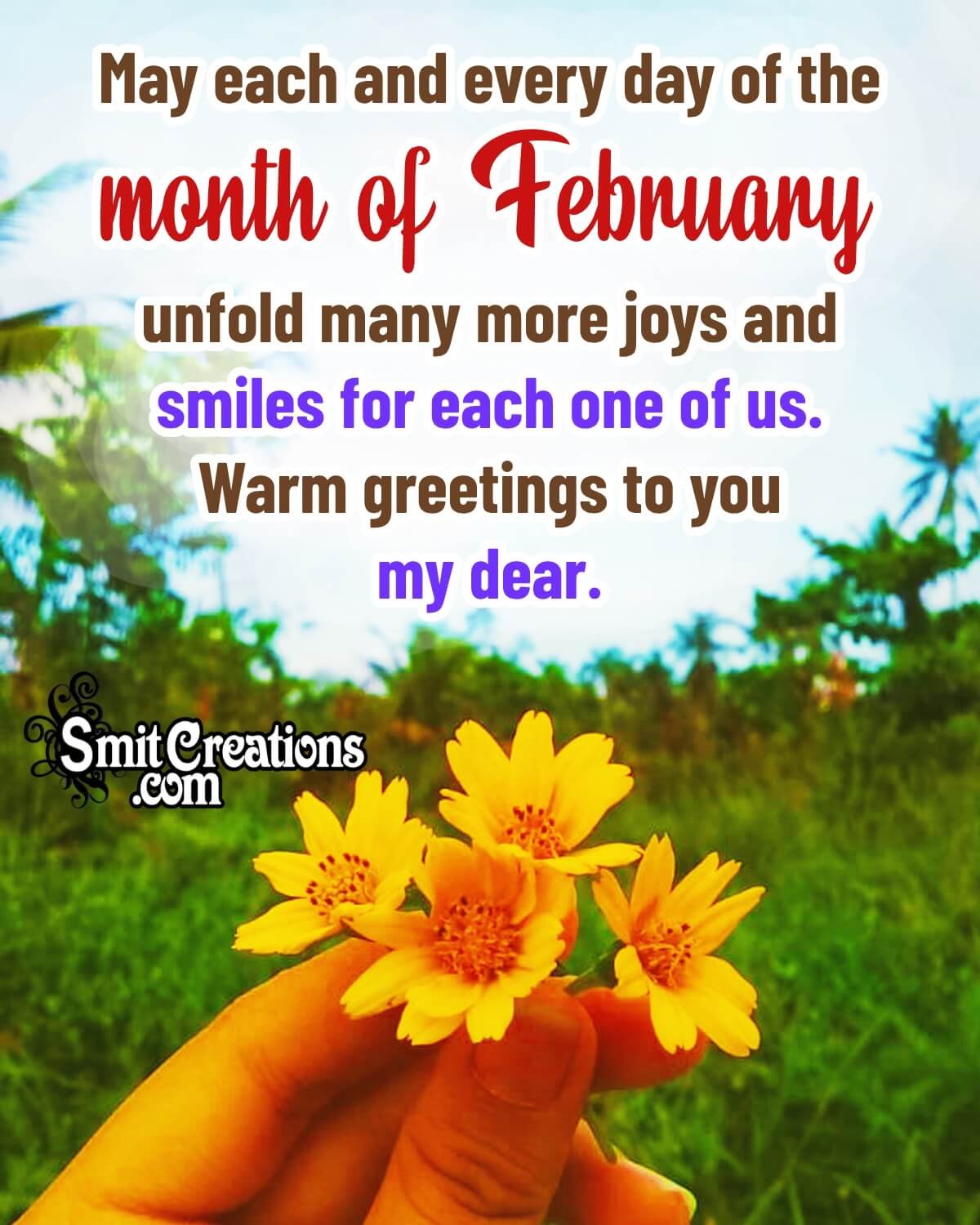 Warm Greetings For February Month