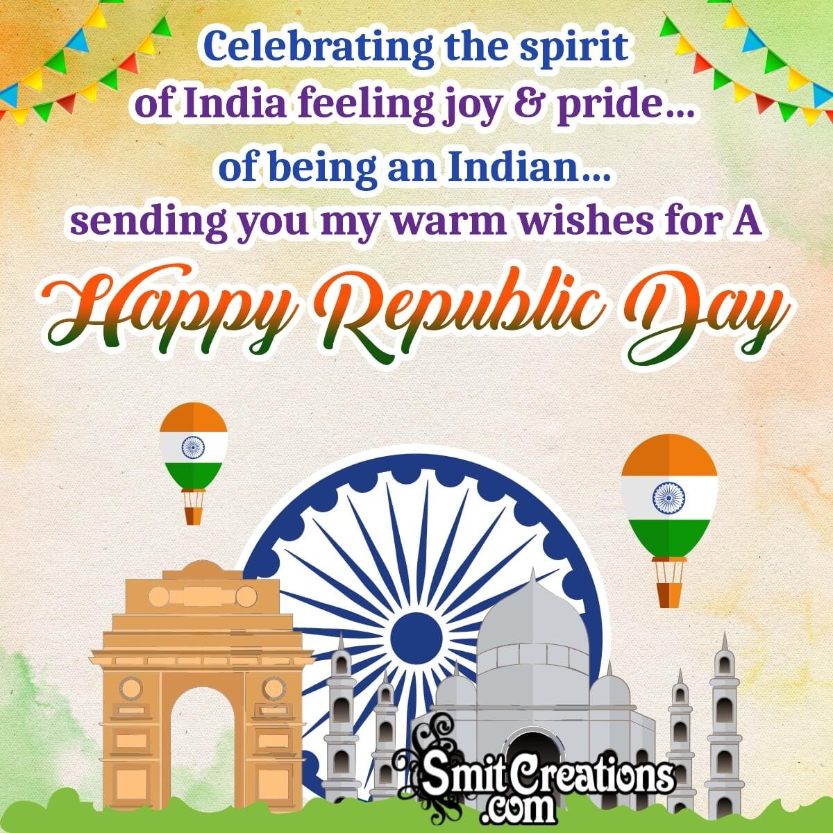 Warm Wishes For Happy Republic Day