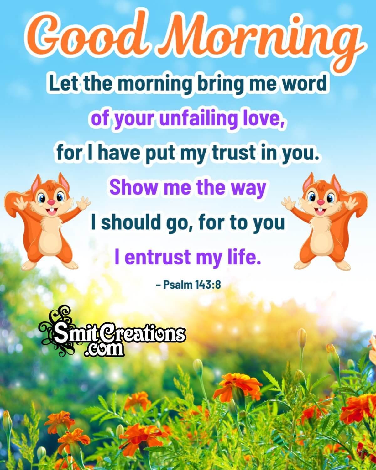 Awesome Love Good Morning Bible Verse Image