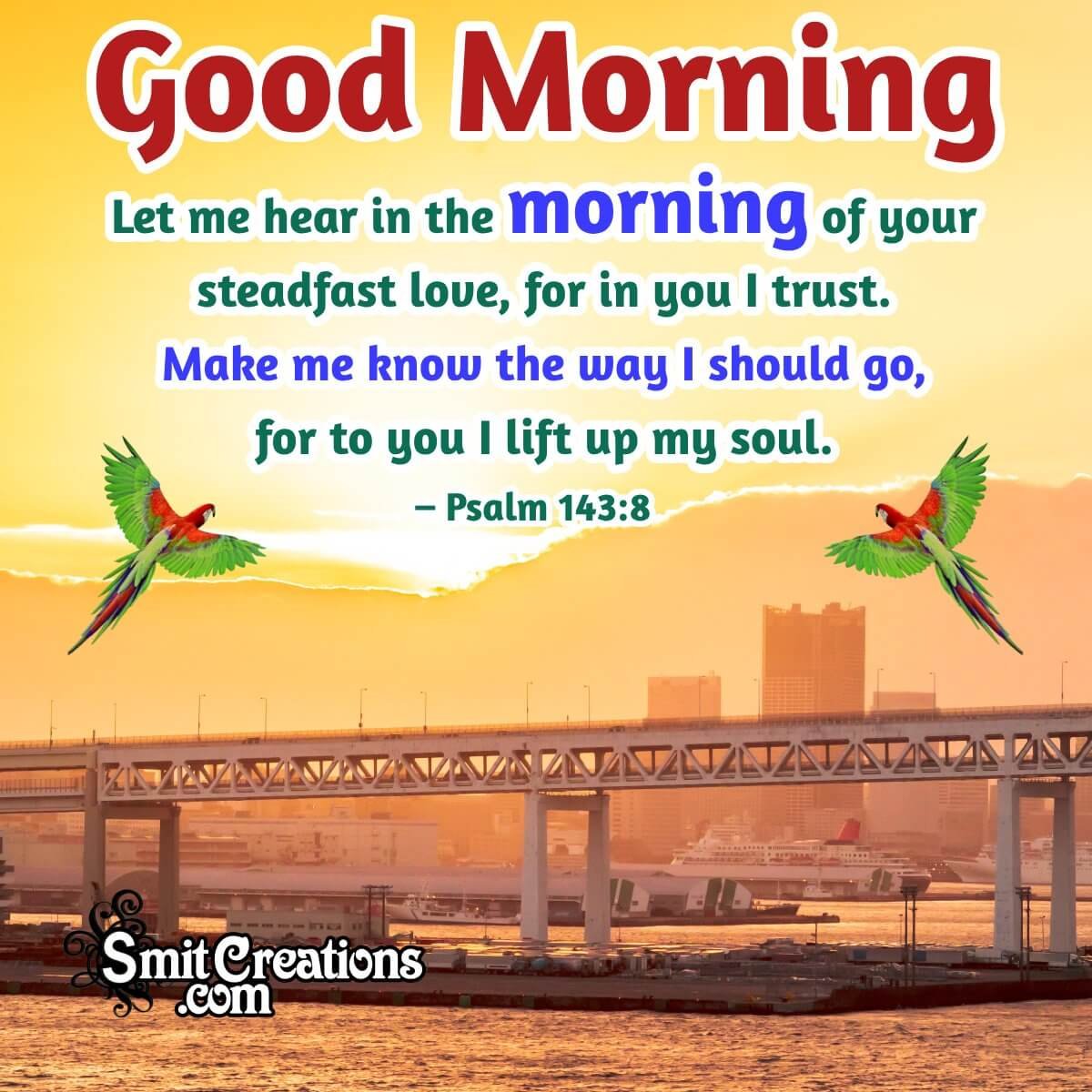 Blessings Morning Bible Verse Status Image
