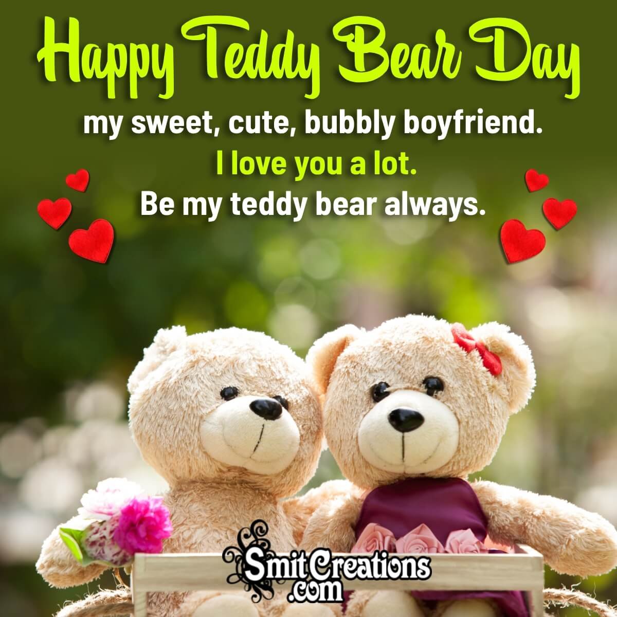 Happy Teddy Bear Day Wishes For Boyfriend