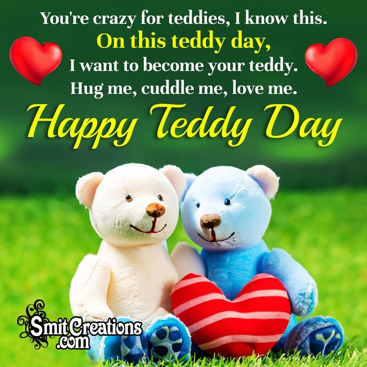 Happy Teddy Bear Day Wishes For Girlfriend