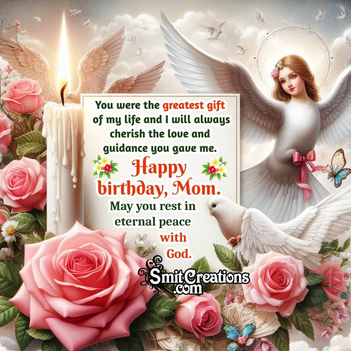 Heavenly Mother Birthday Message Photo