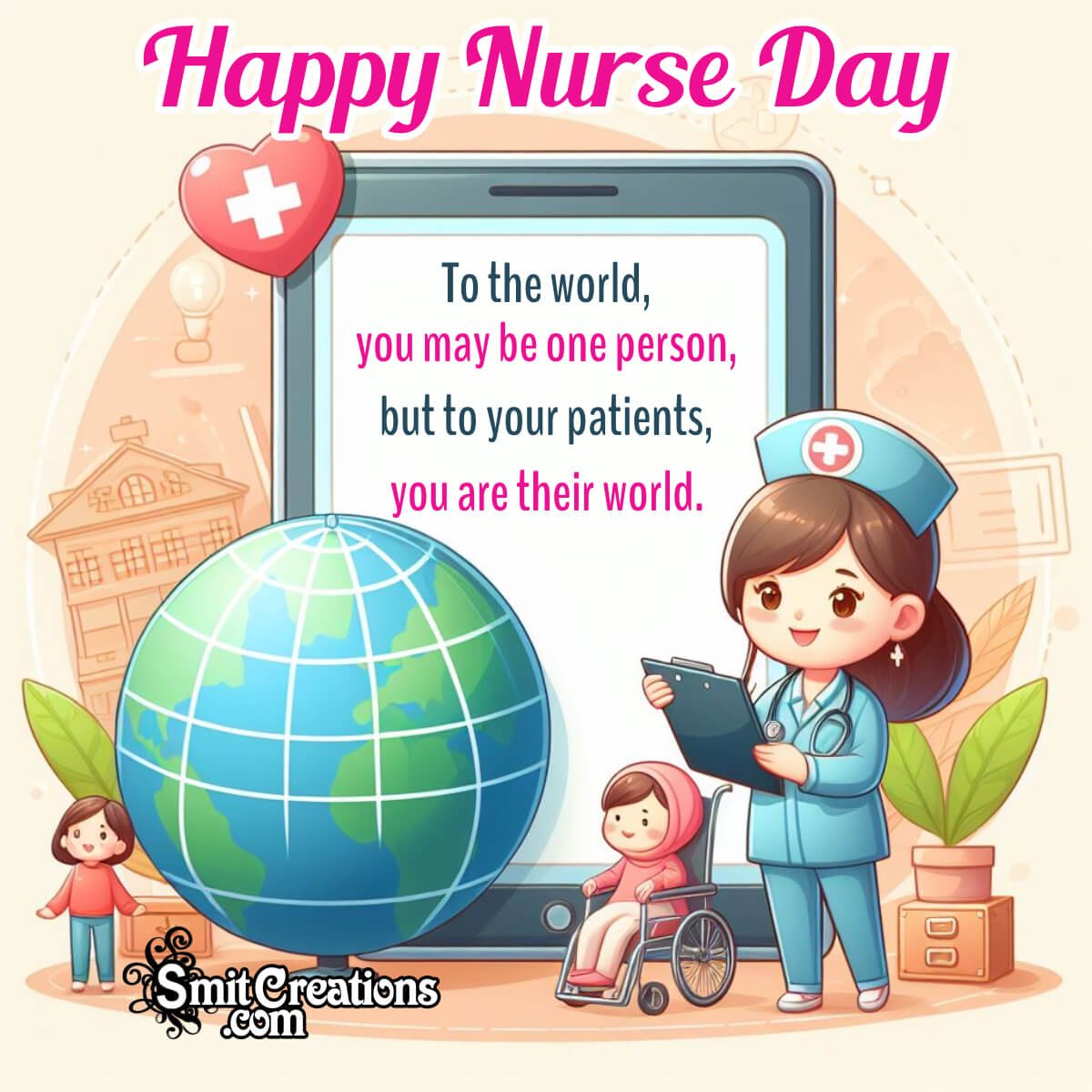 Awesome Nurse Day Wishing Photo