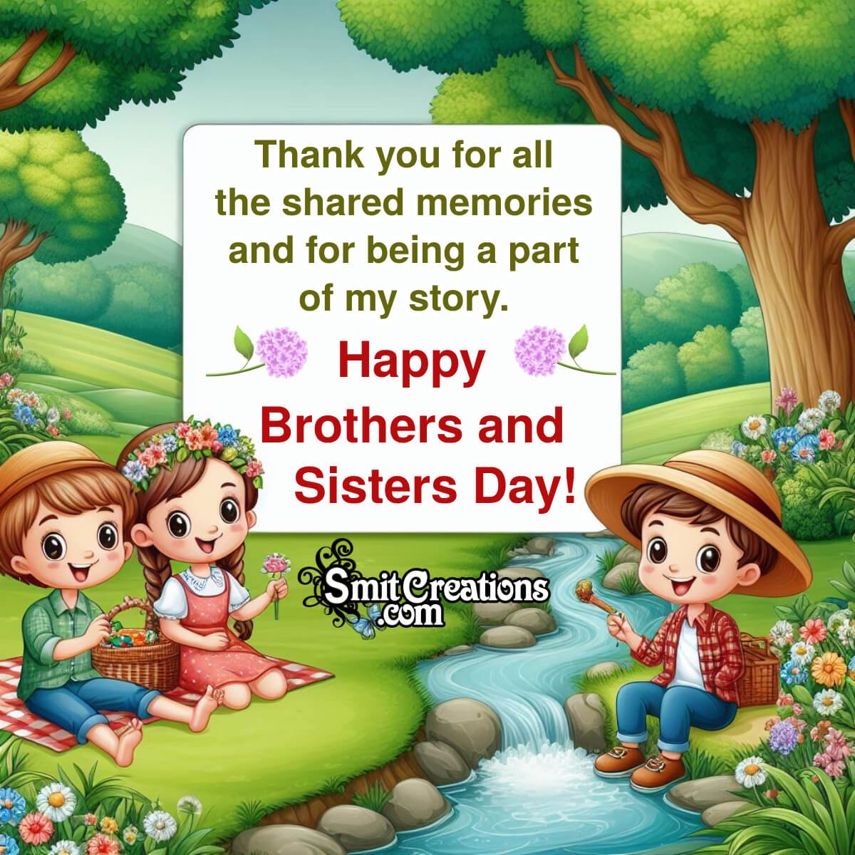 Brothers And Sisters Day Status Picture