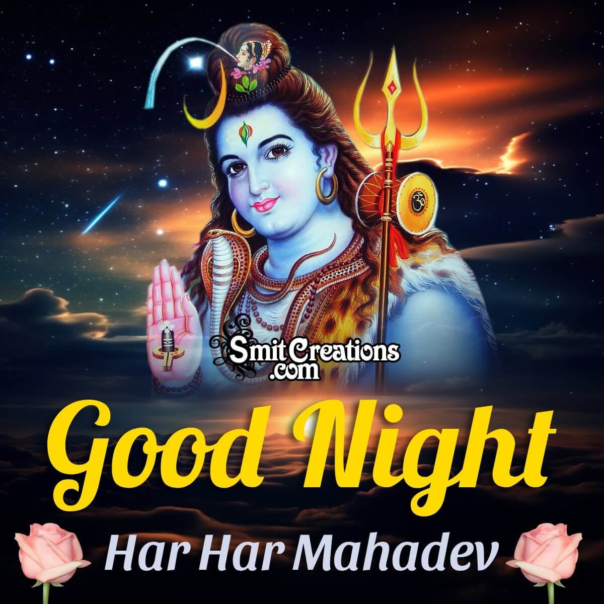 Good Night Har Har Mahadev Status Picture