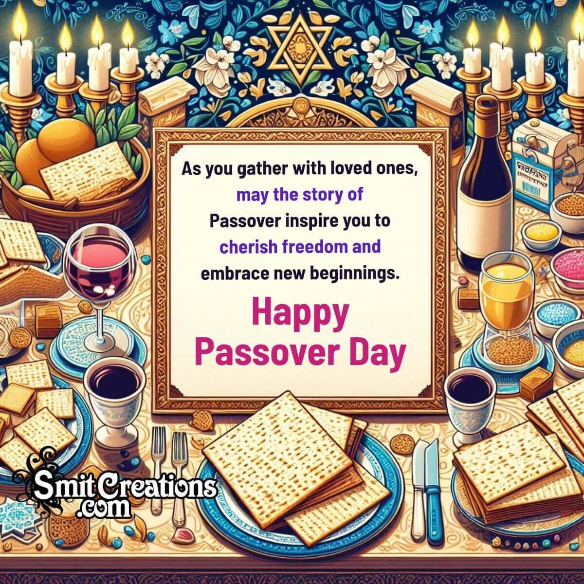 Happy Passover Day Wishing Image