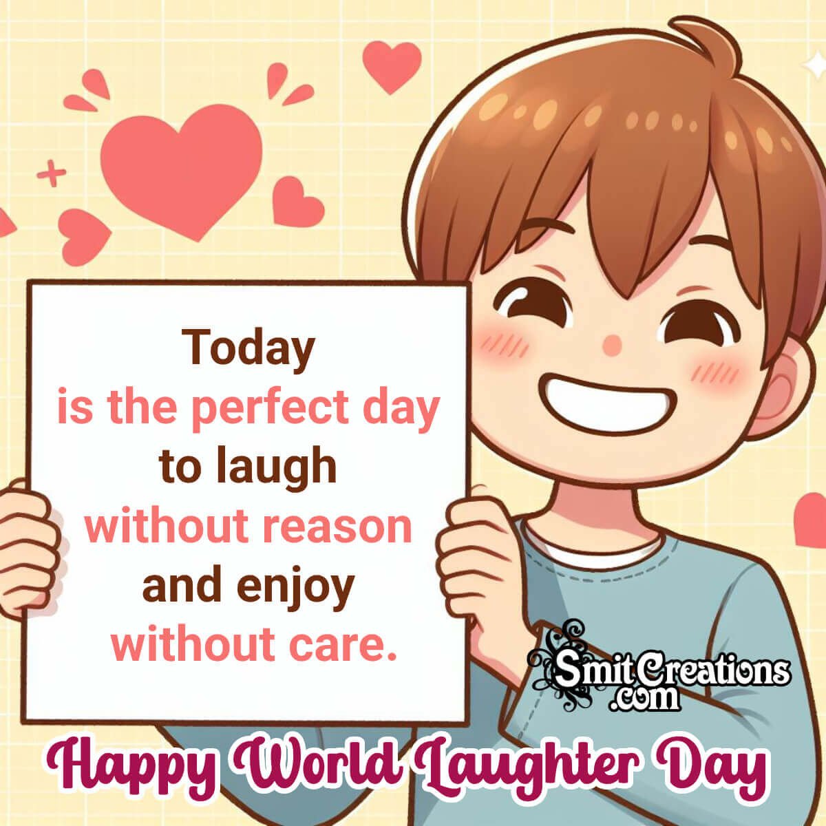 Happy World Laughter Day Wish Photo