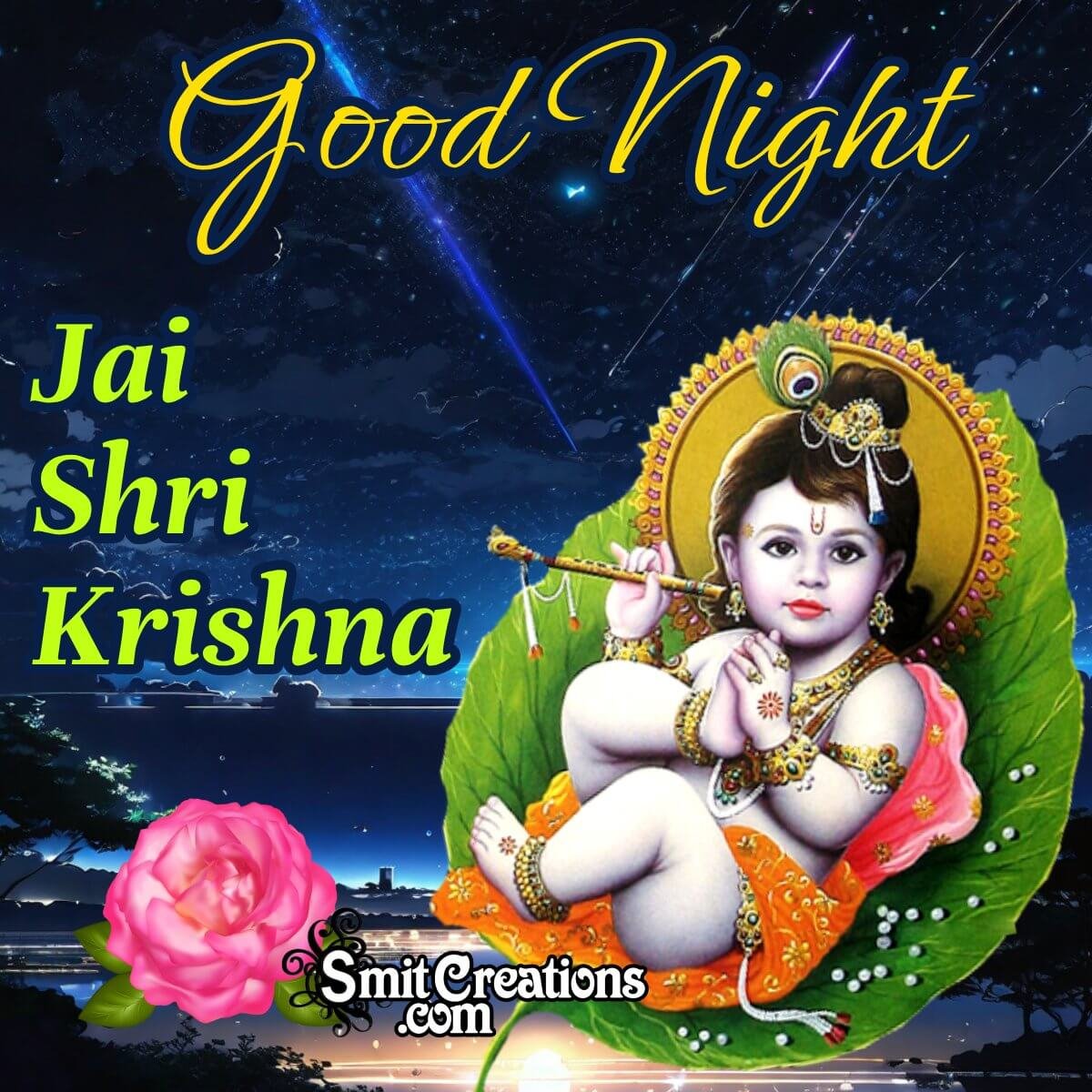 Jai Shri Krishna Good Night Picture