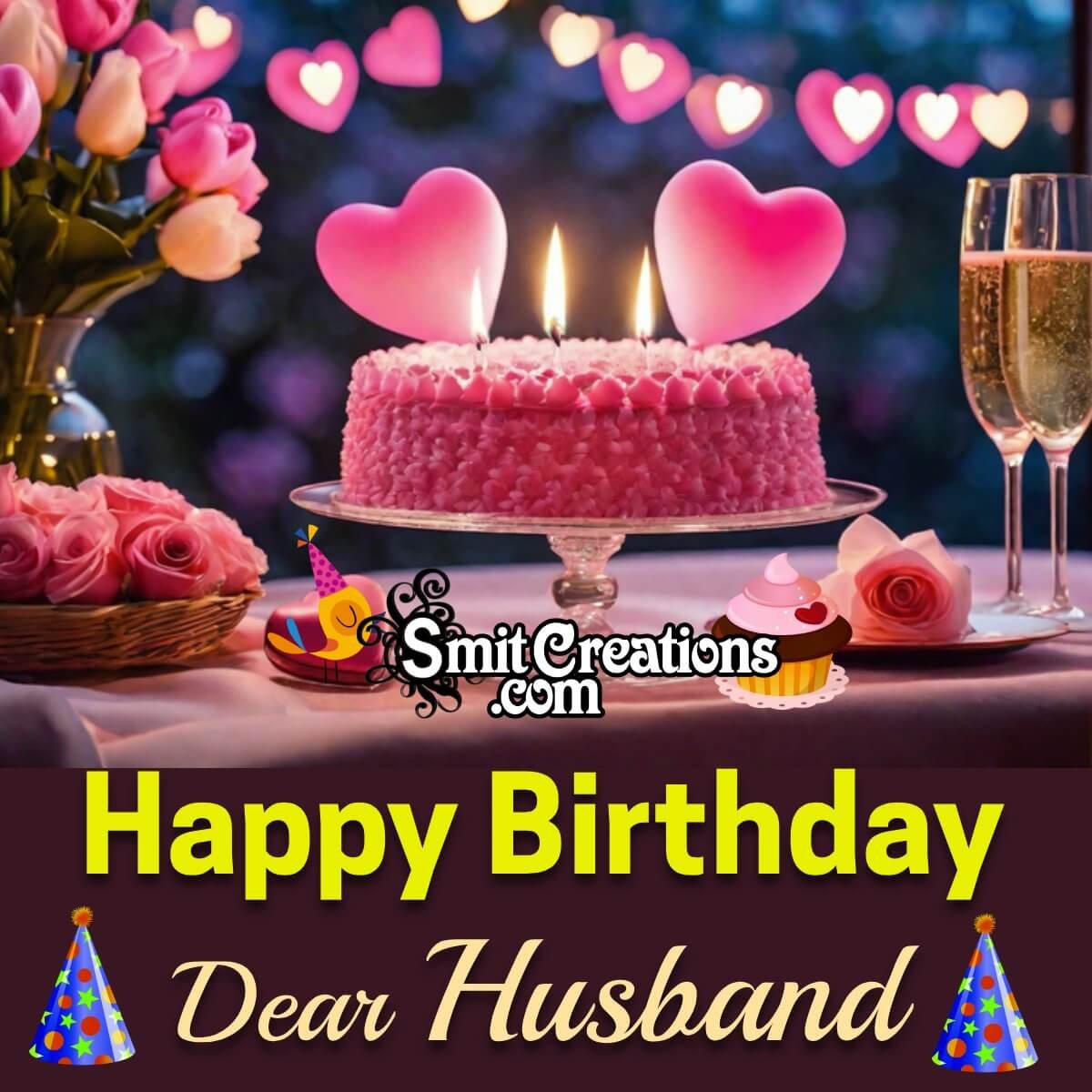 Lovely Happy Birthday Dear Husband Picture