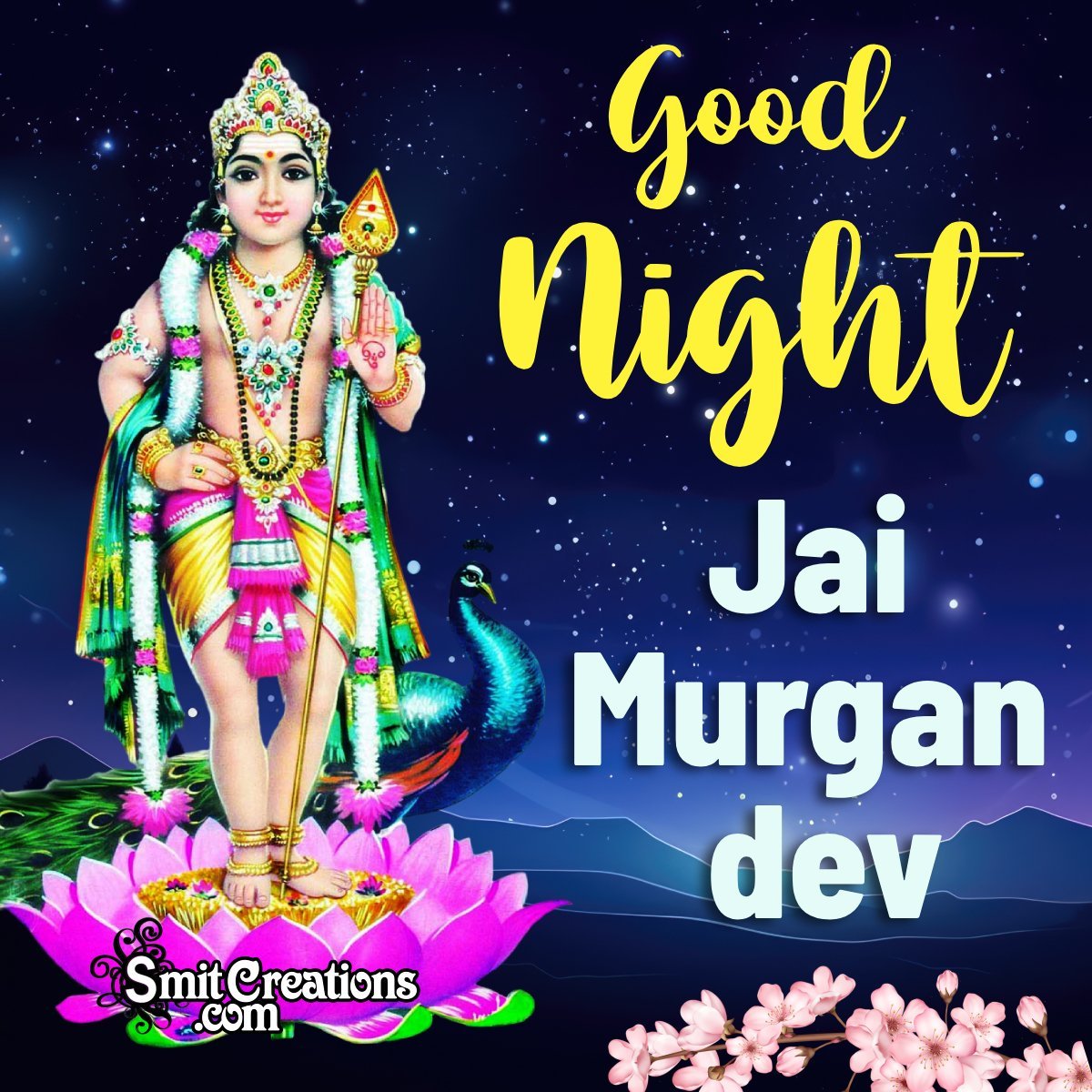 Wonderful Good Night Jai Murgan Dev Photo