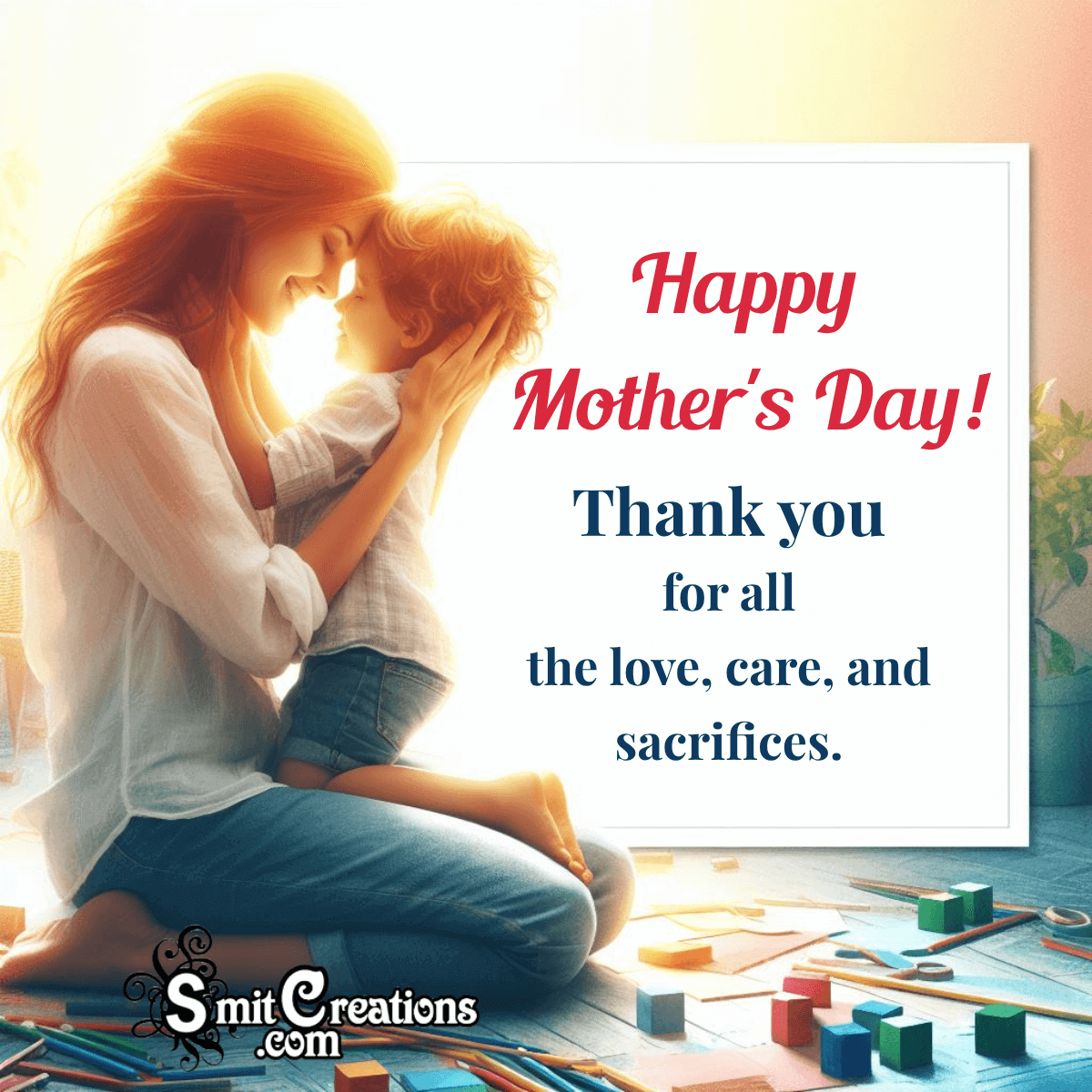 Wonderful Mother’s Day Thank You Image