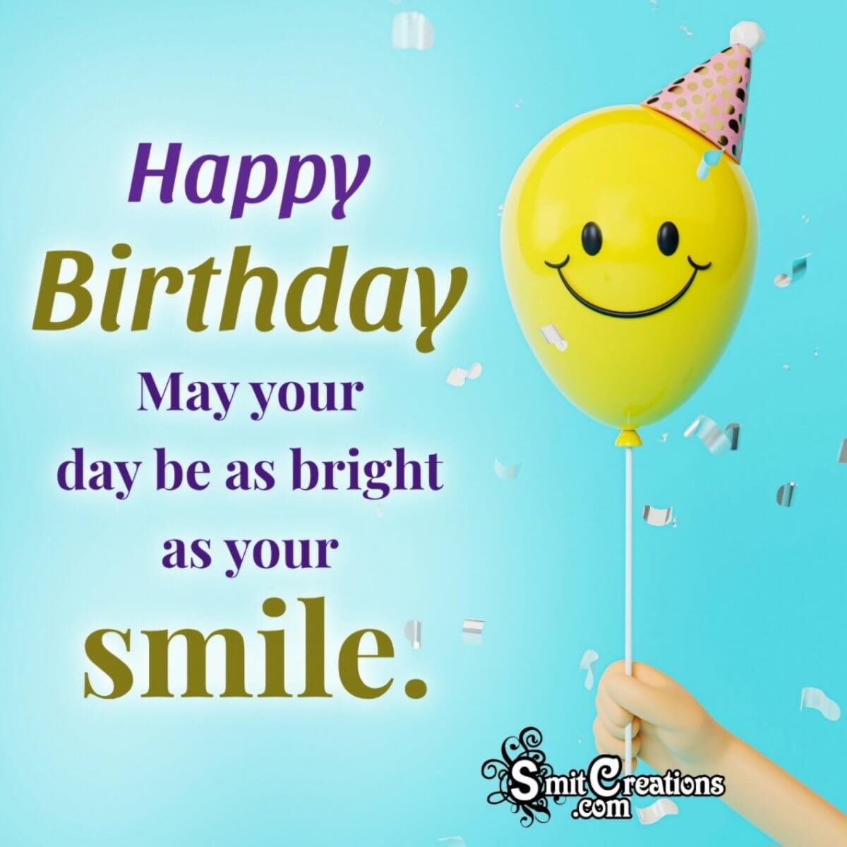 Happy Birthday Wish With Balloon Photo