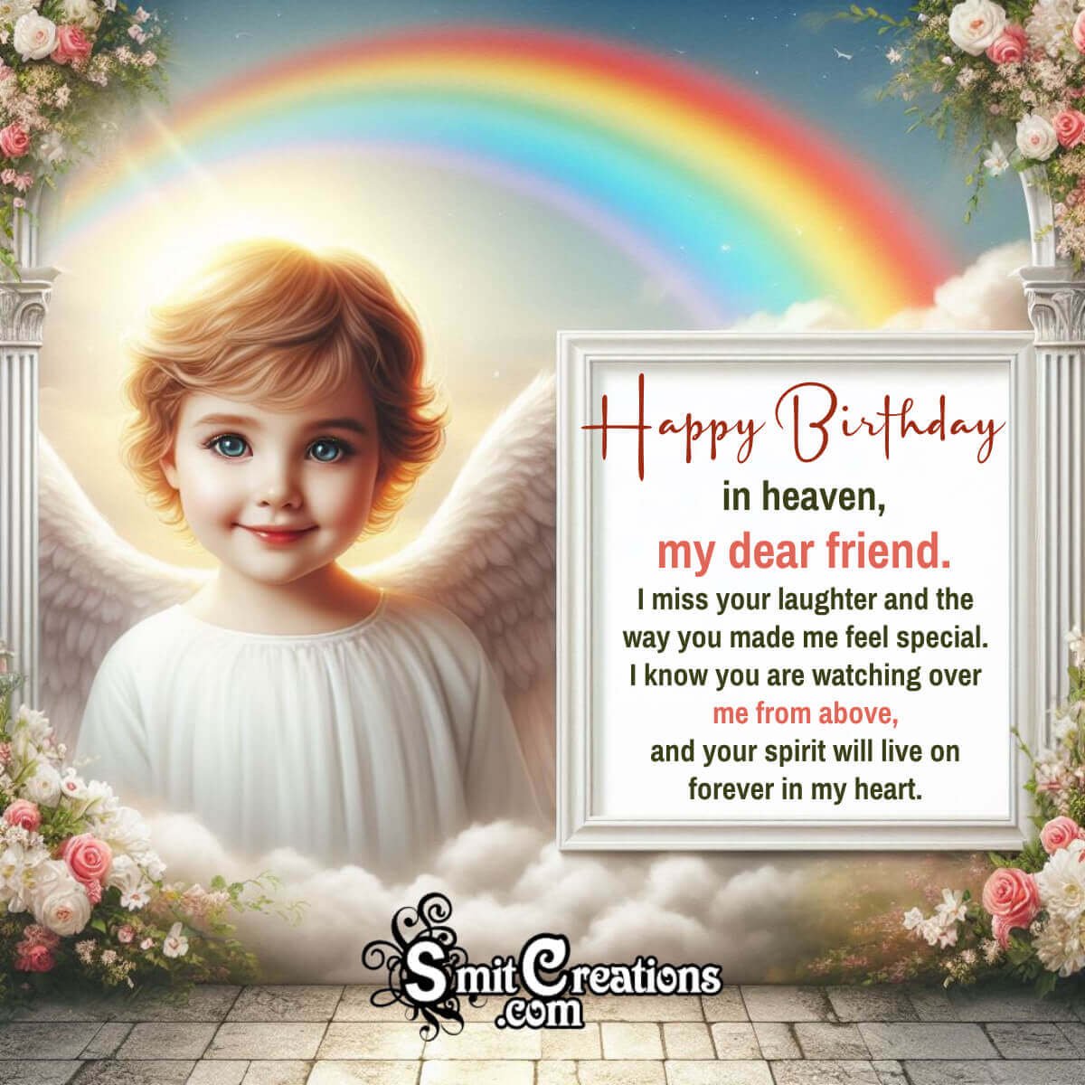 Heavenly Birthday Wish Image For Dear Friend