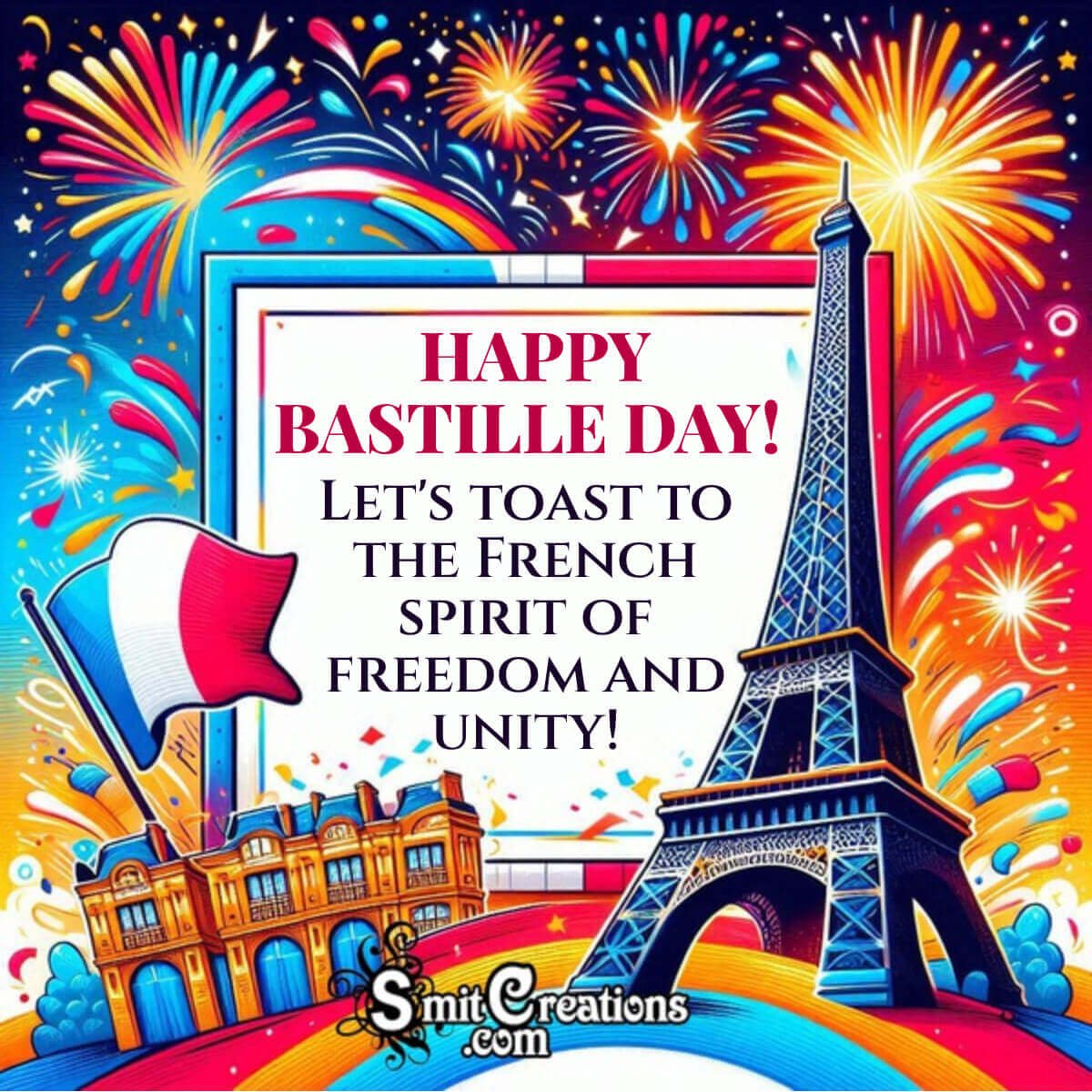 Bastille Day Greeting Picture