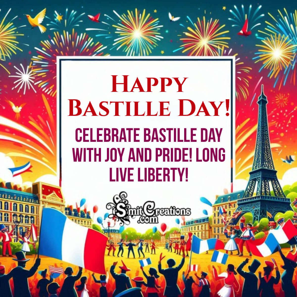 Happy Bastille Day Best Wish Photo