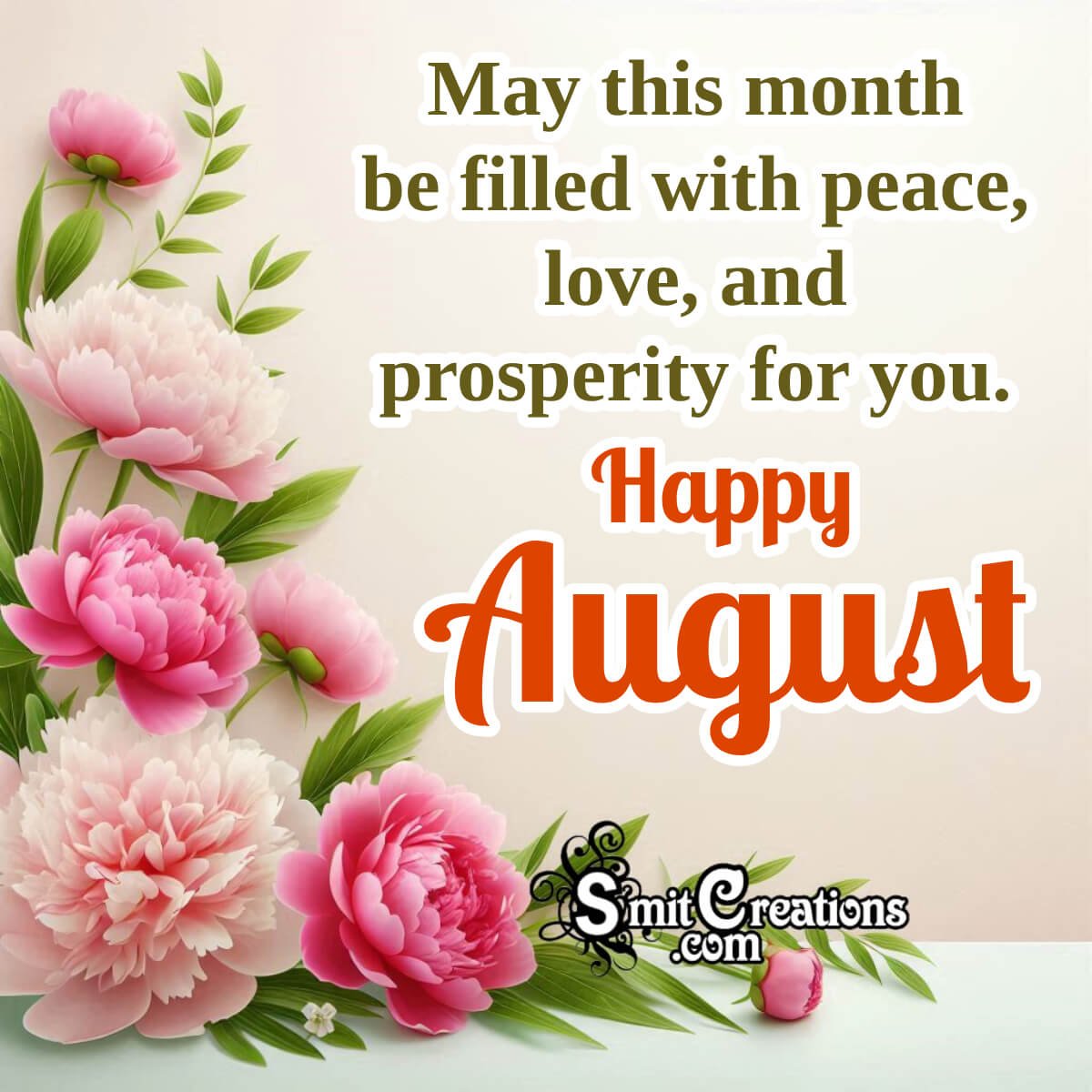 August Month Wish Image