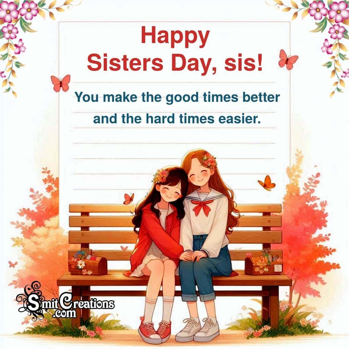 Happy Sisters Day Message Image