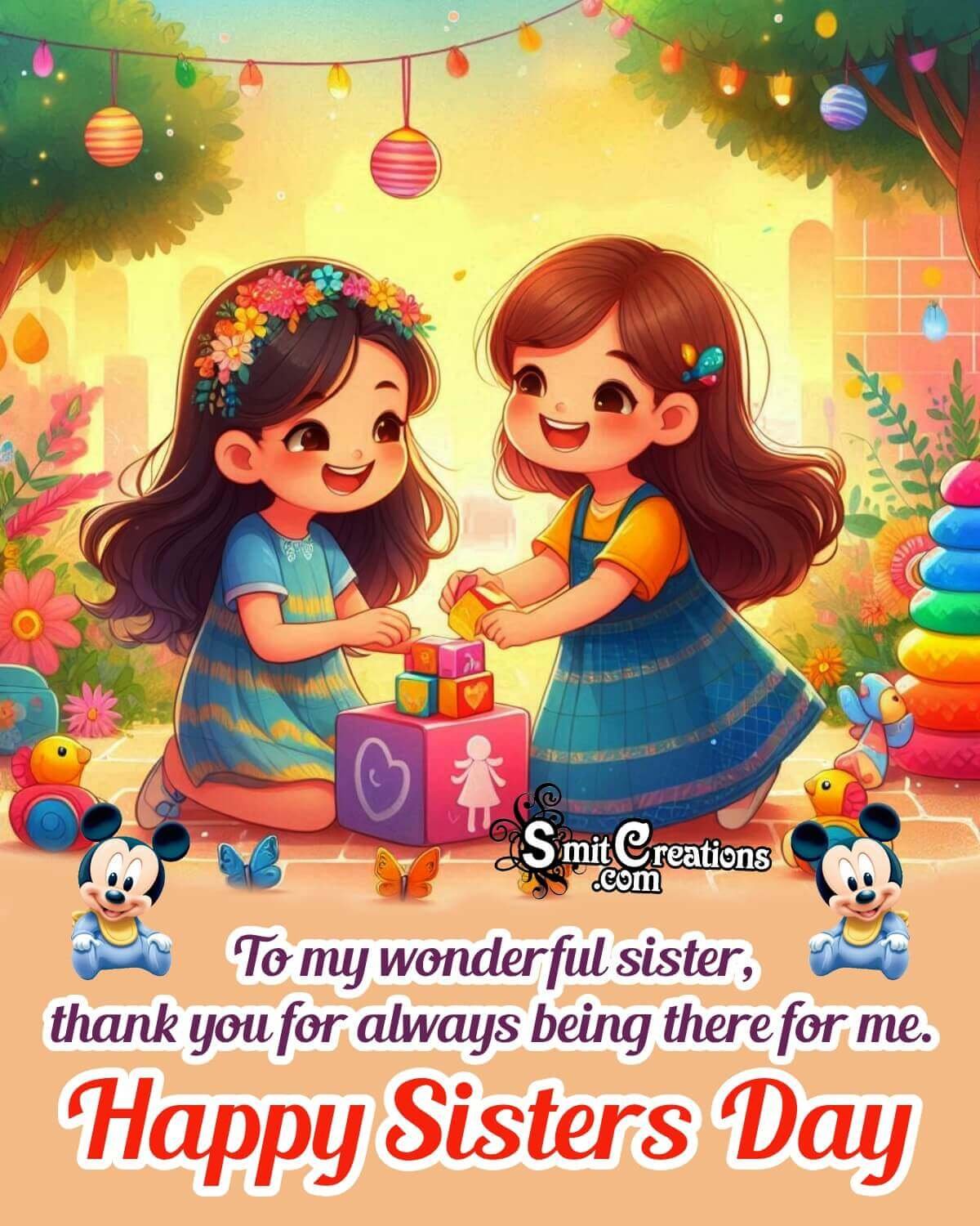 Happy Sisters Day Message Pic