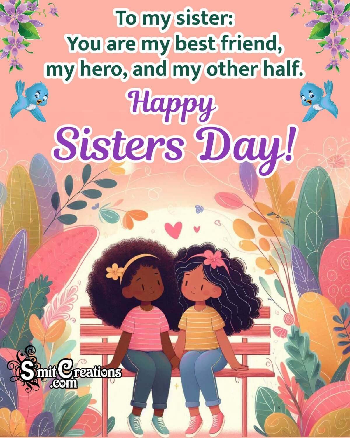 Sisters Day Status Photo