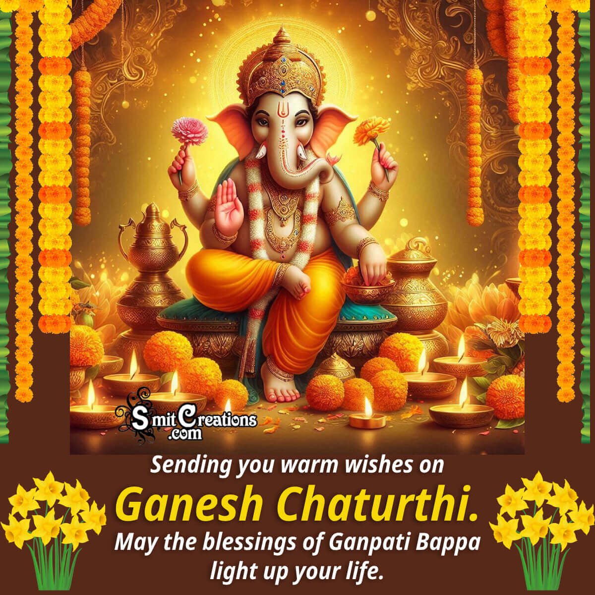 Ganesh Chaturthi Blessed Wish Image