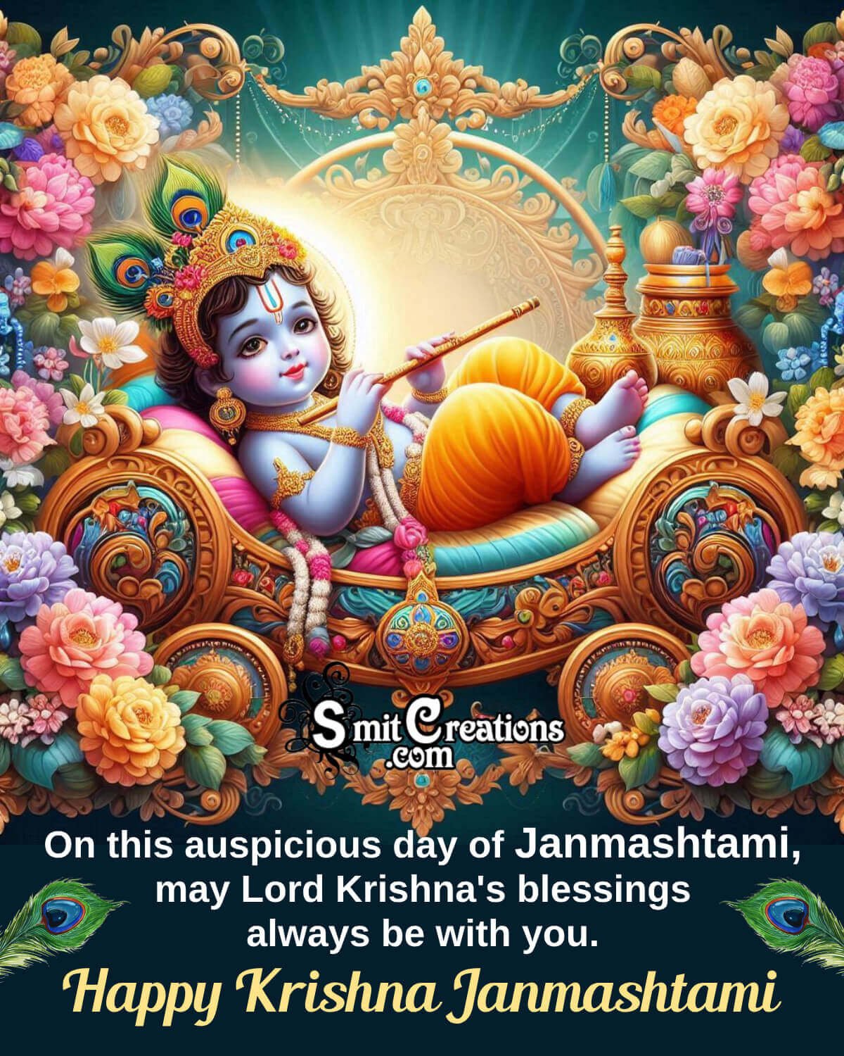 Happy Krishna Janmashtami Wishing Photo