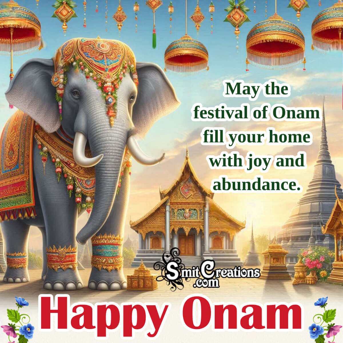 Happy Onam Greeting Image