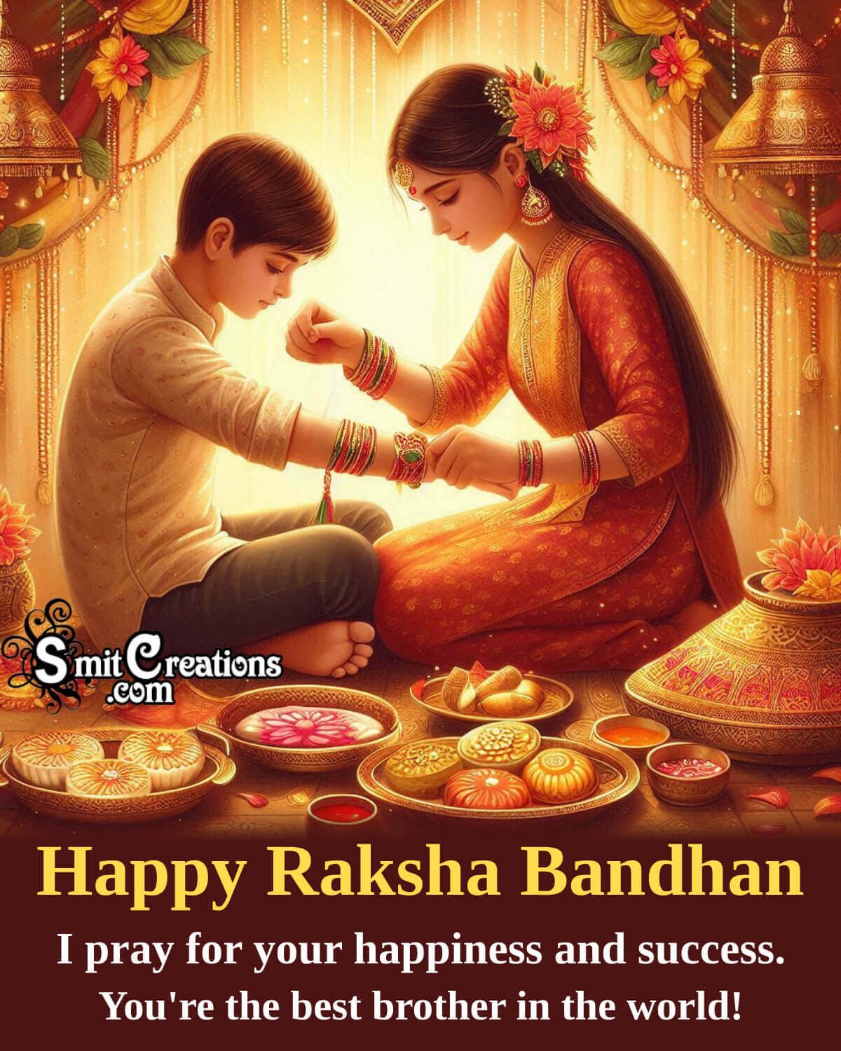 Happy Raksha Bandhan Wishing Picture