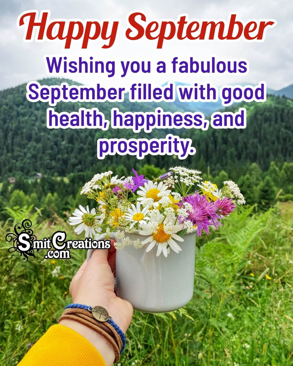 Happy September Wishing Image