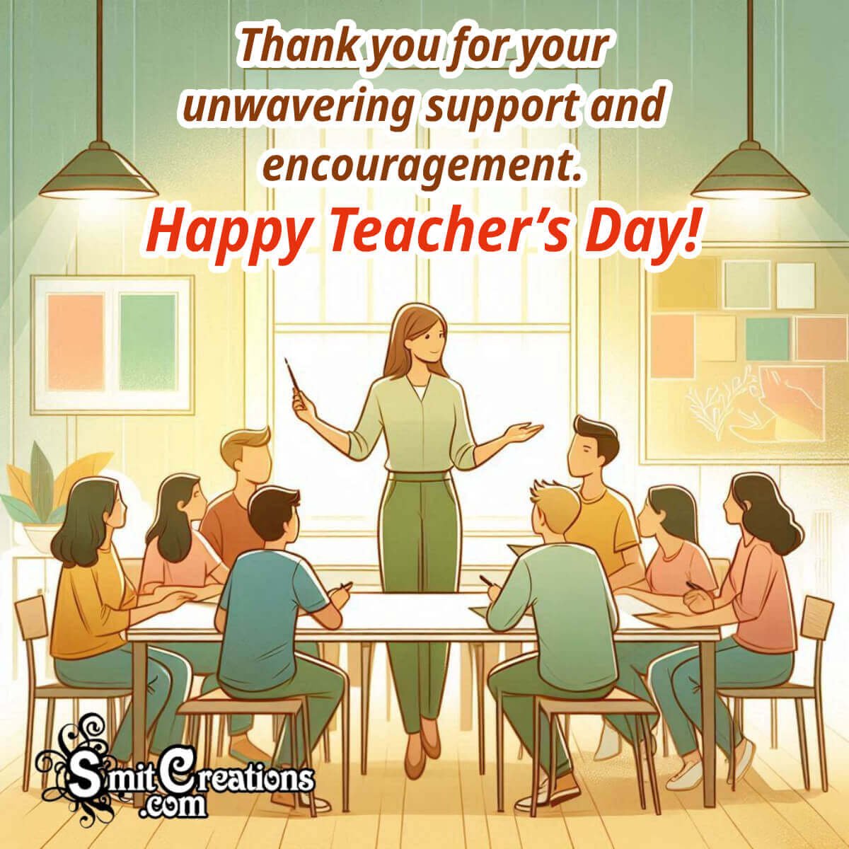 Happy Teacher’s Day Thank You Message Image