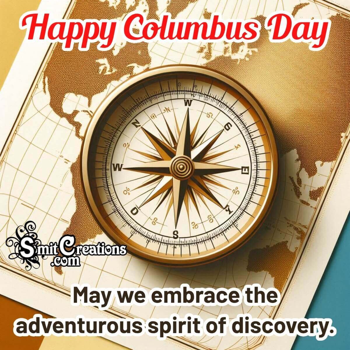 Columbus Day Wishing Pic