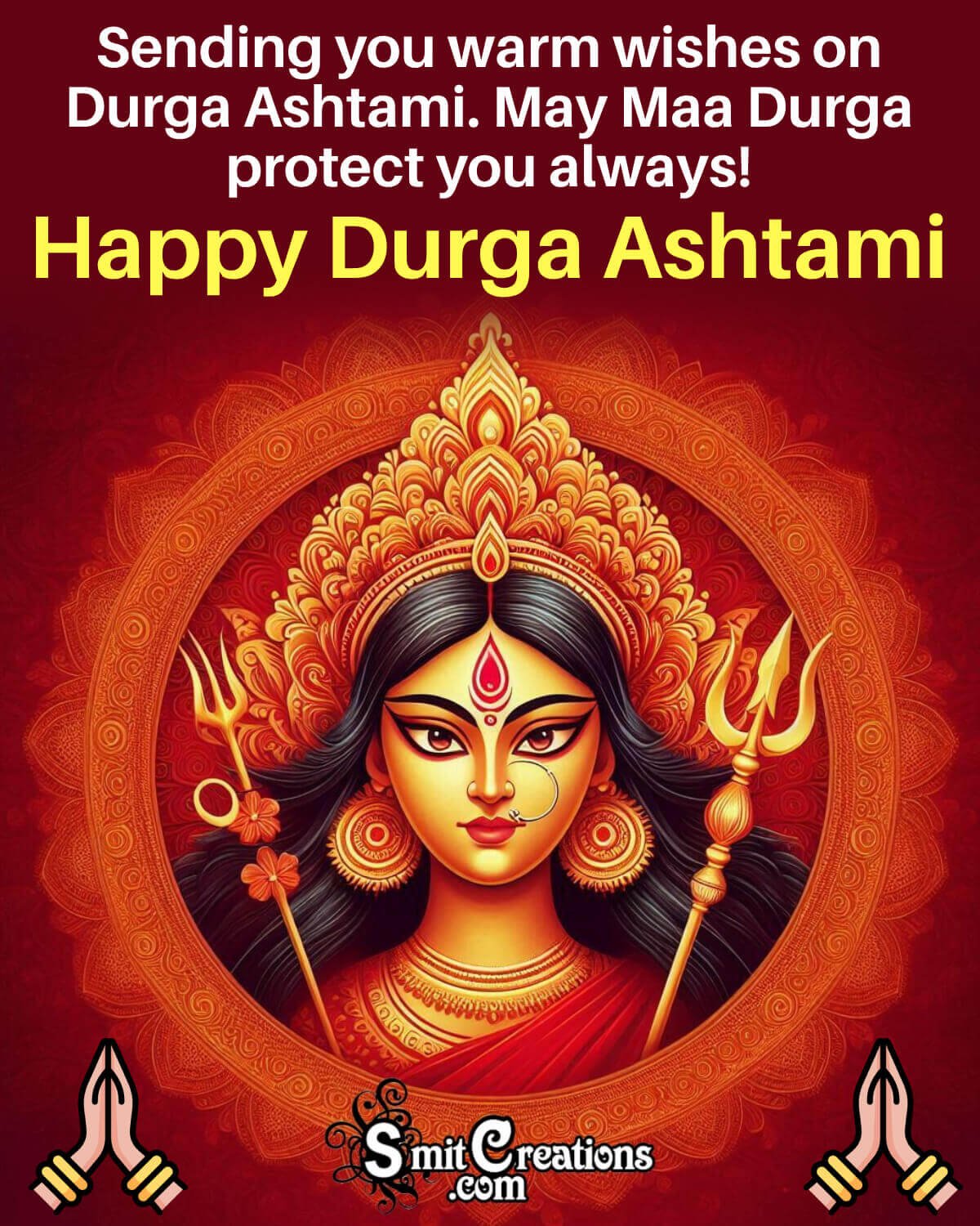 Happy Durga Ashtami Wishing Image