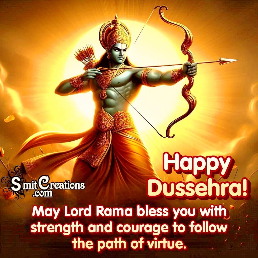 Happy Dussehra Blessings Of Lord Rama