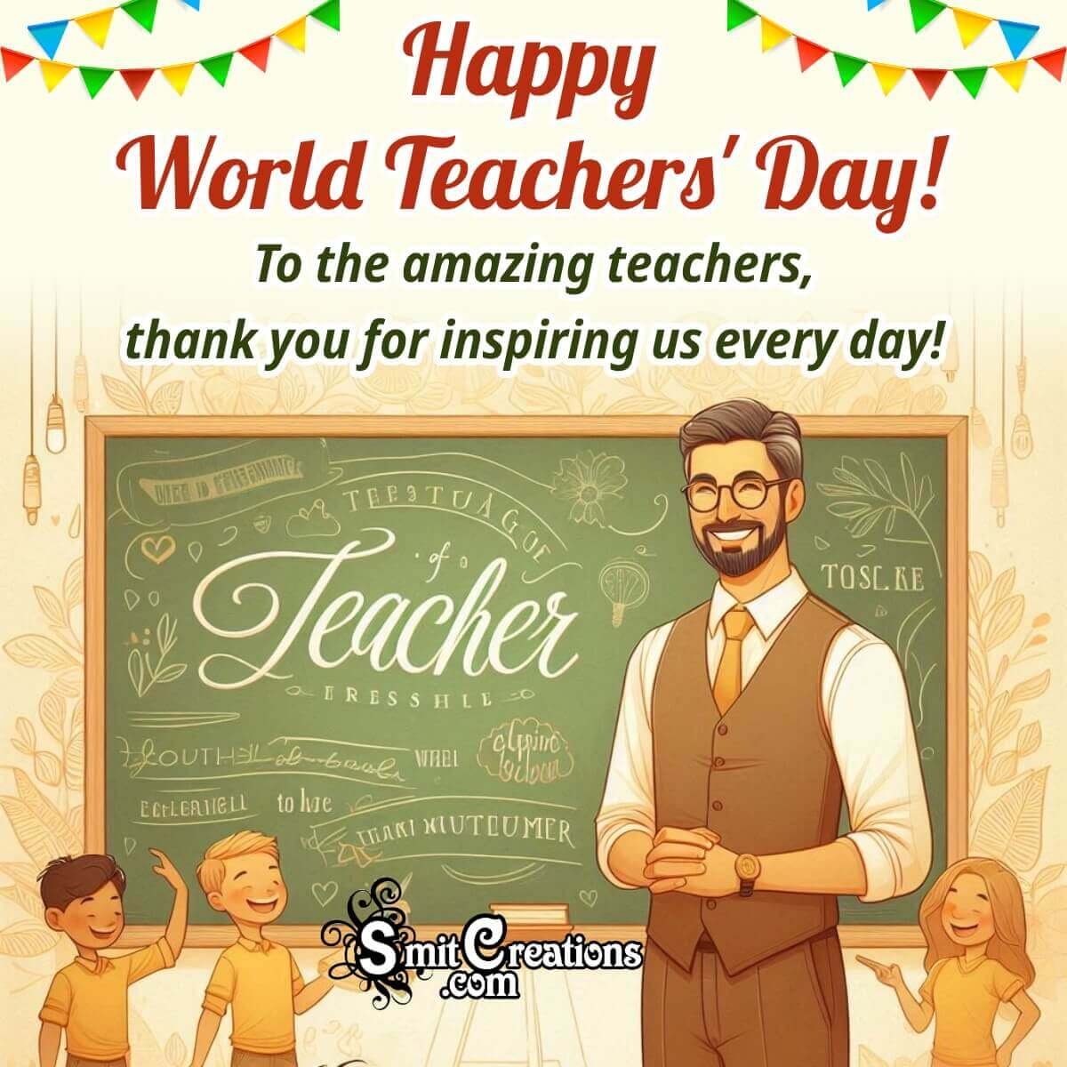 Happy World Teachers Day Wishing Picture