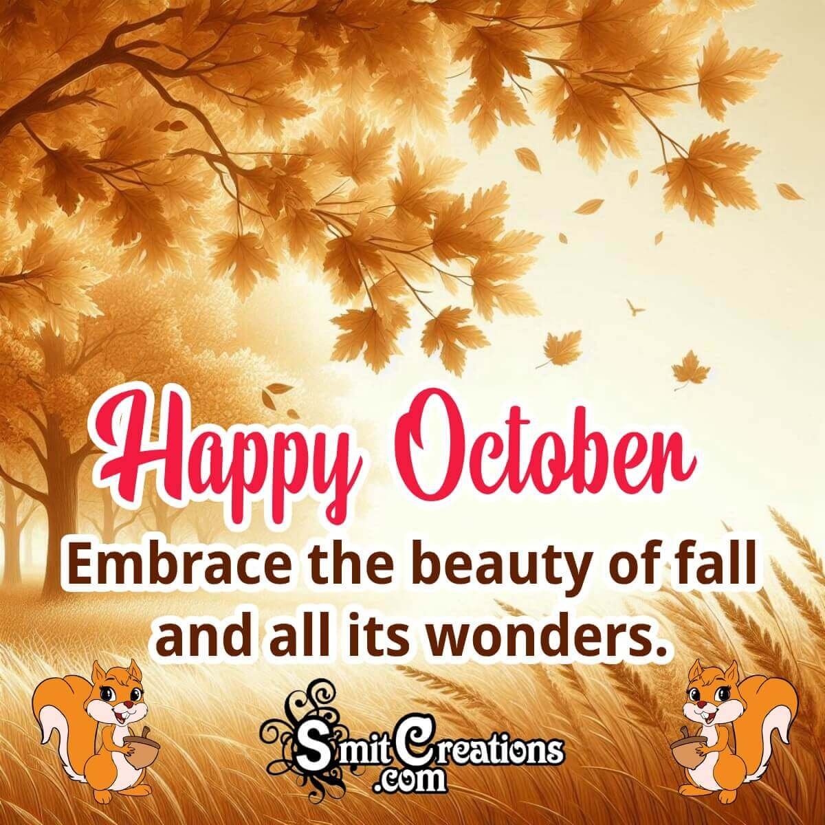 October Month Message Pic