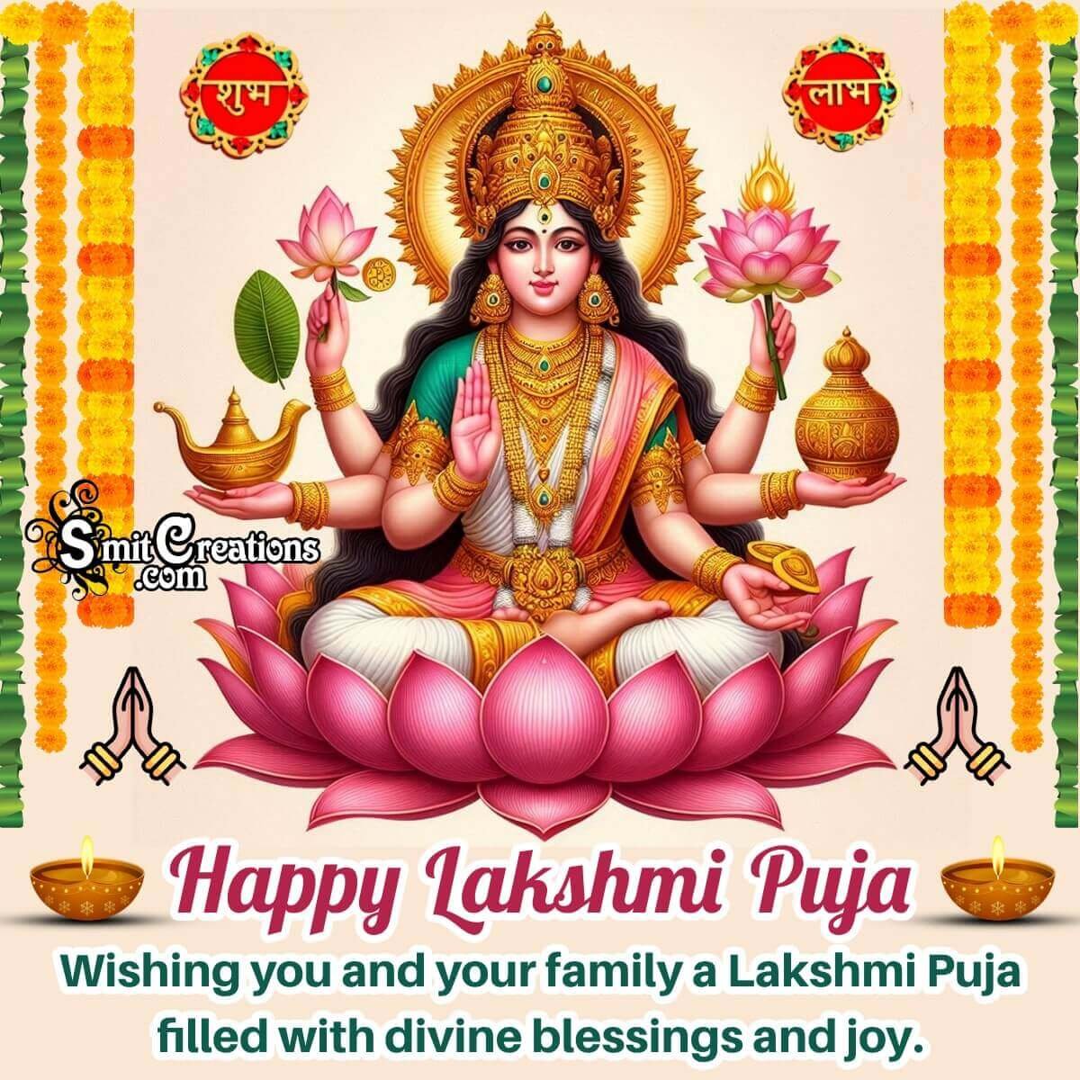 Lakshmi Puja Wishing Photo