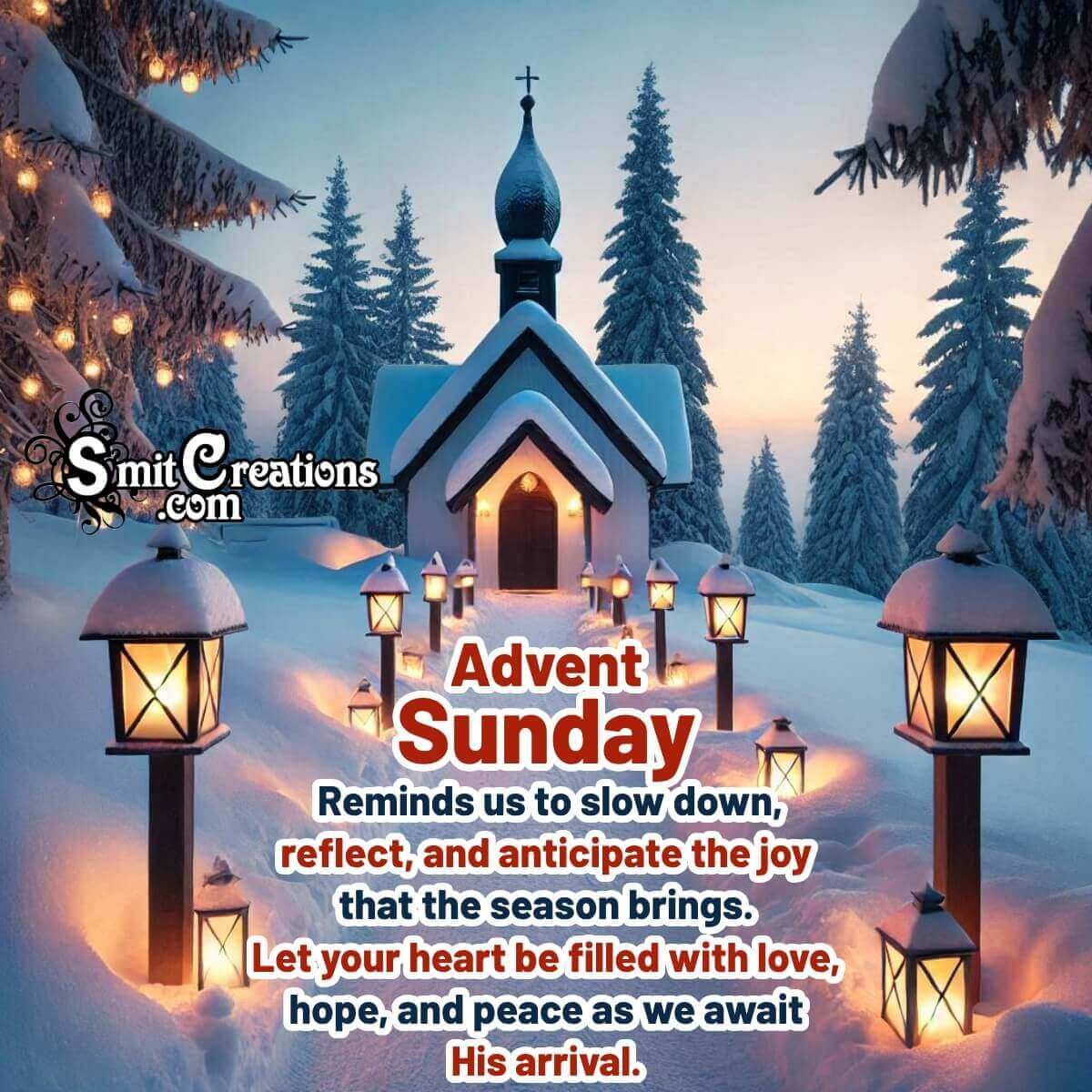 Happy Advent Sunday Wish Image