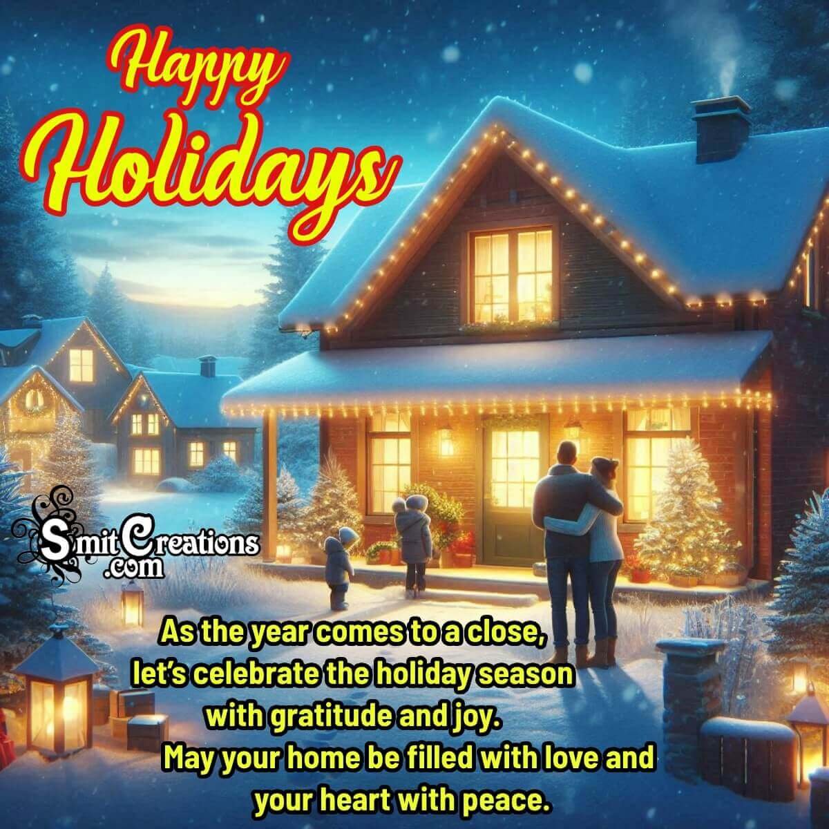 Happy Holidays Message Image