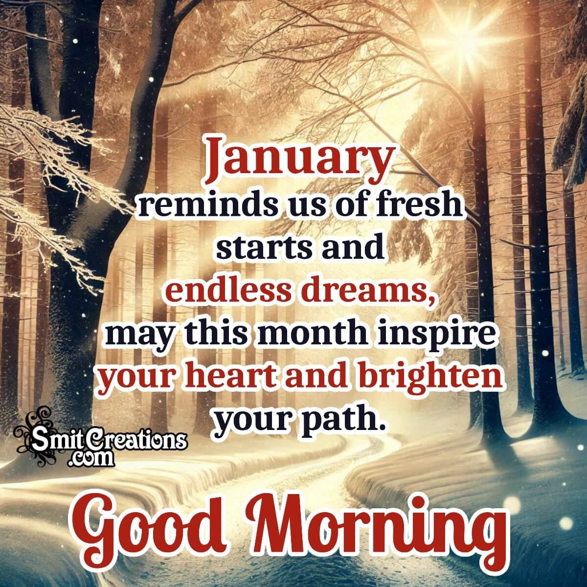 Good Morning January Month Best Photo