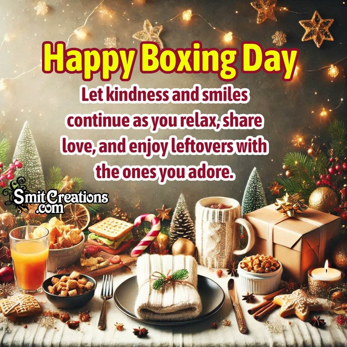 Happy Boxing Day Wishing Photo