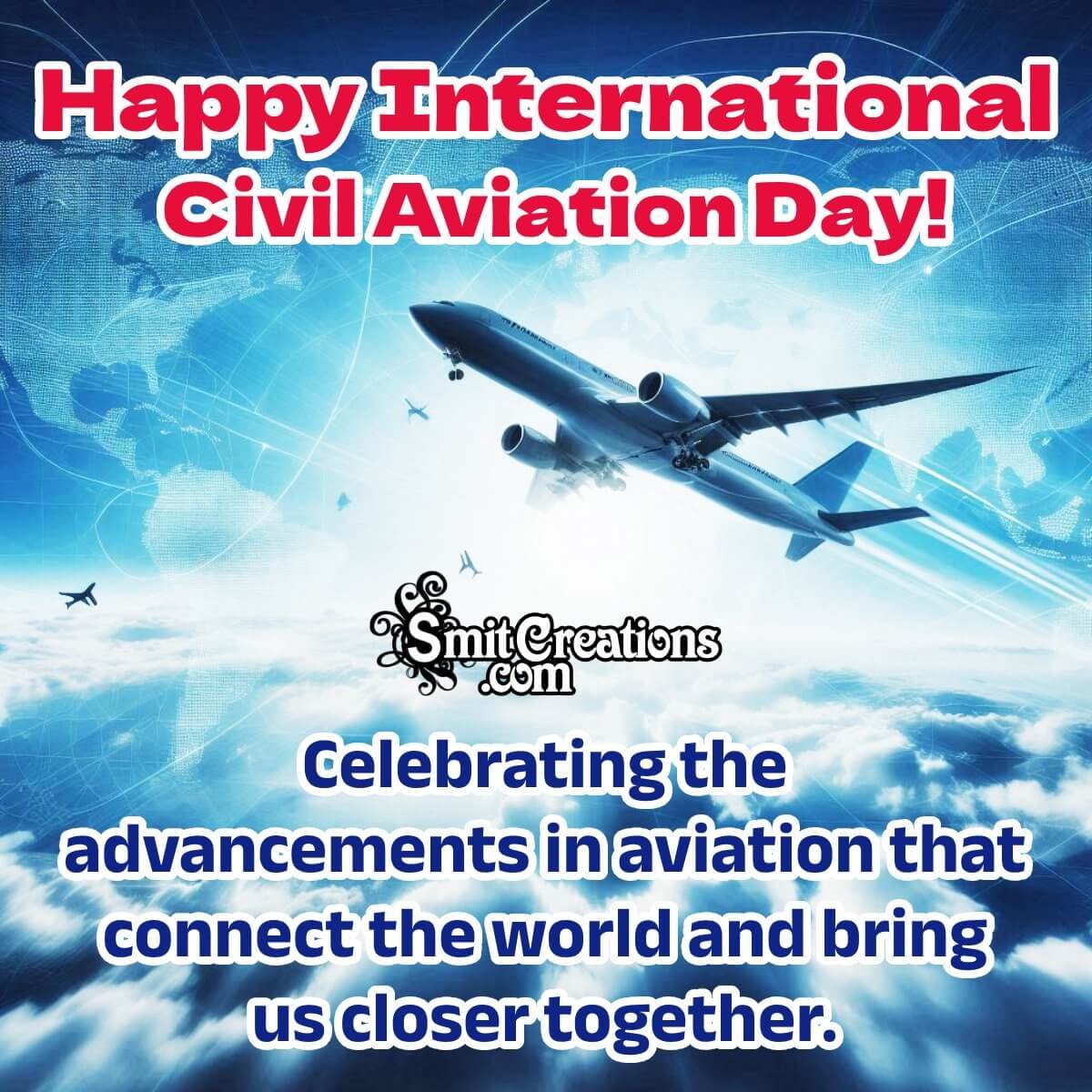 Happy International Civil Aviation Day Message Photo