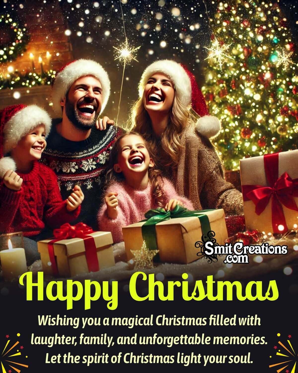 Lovely Merry Christmas Wishing Photo