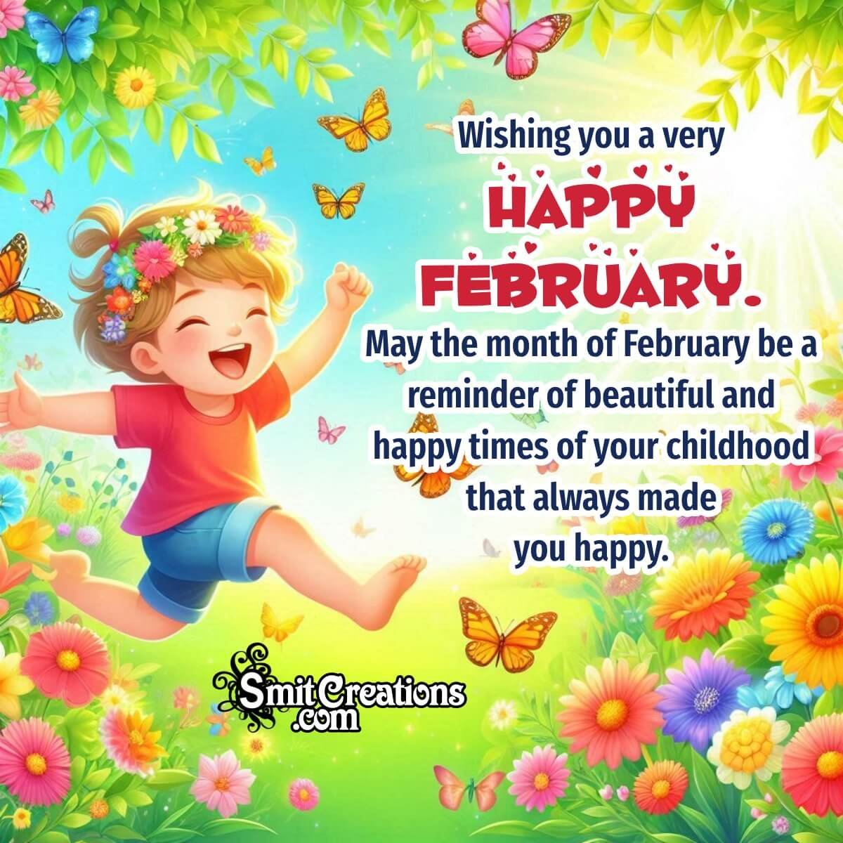 February Month Best Wish Image