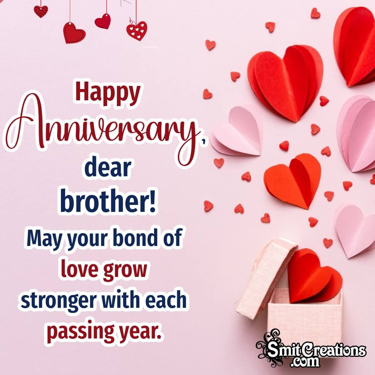 Wedding Anniversary Wishes For Brother