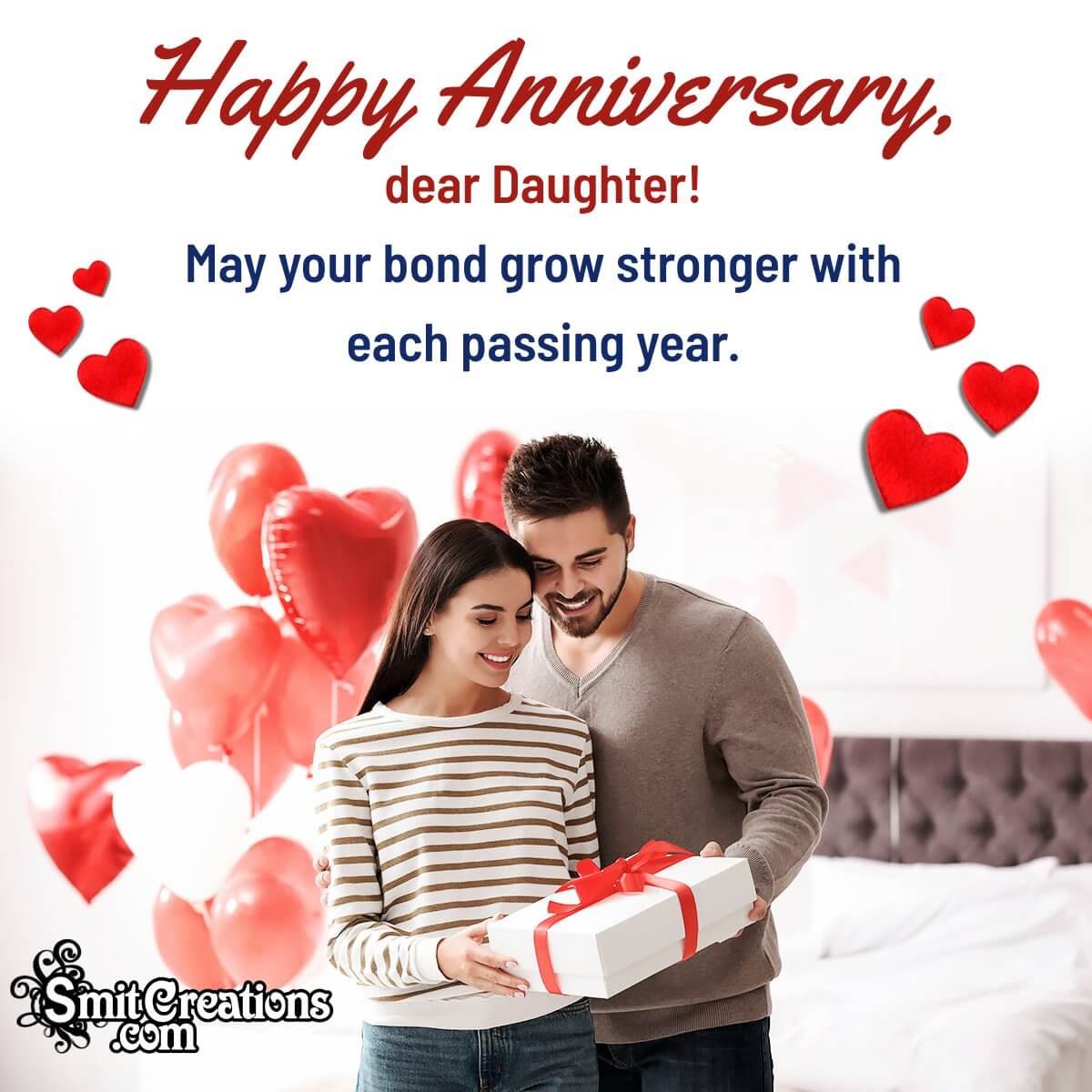 Wedding Anniversary Wishes For Daughter