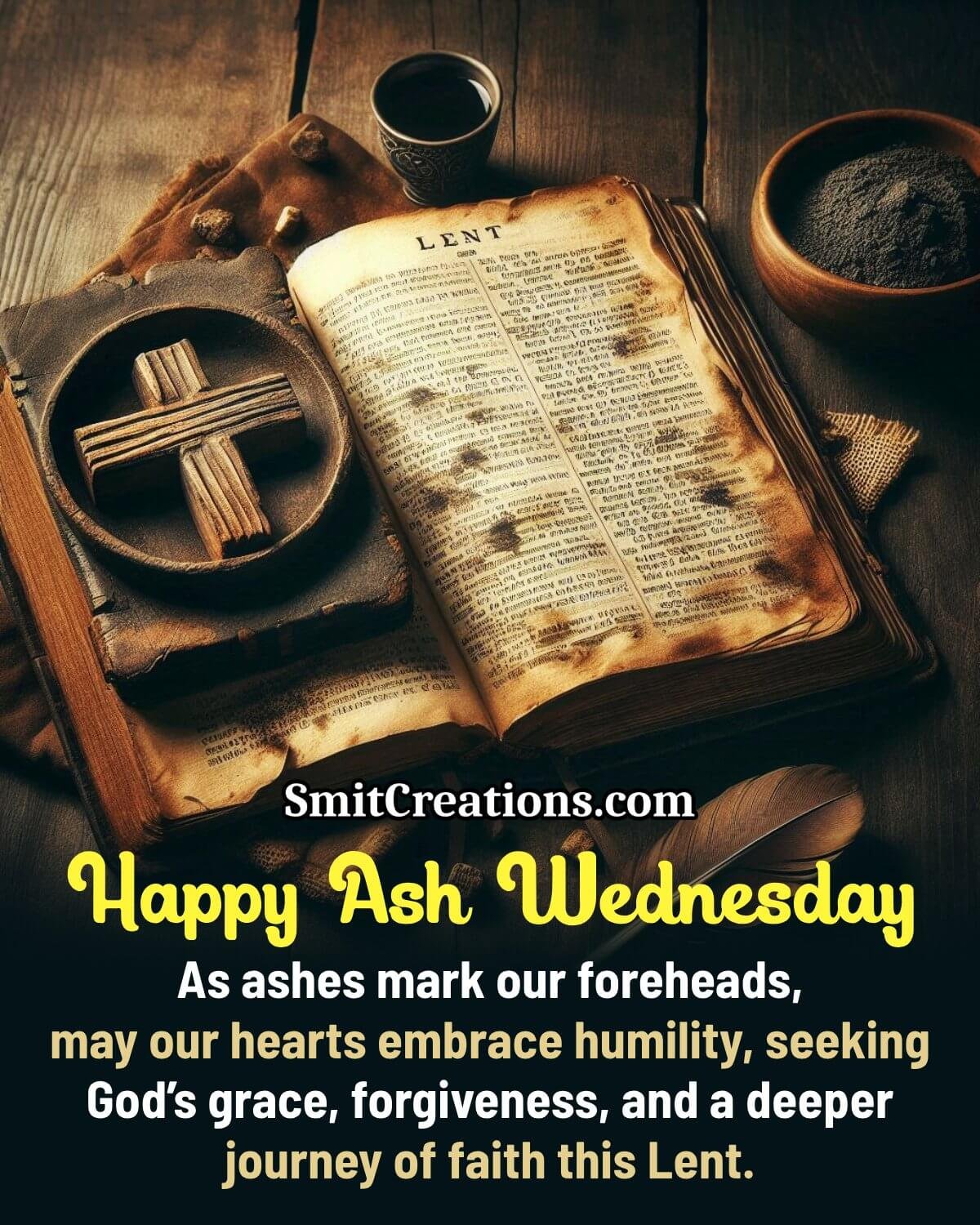 Ash Wednesday Wishing Photo